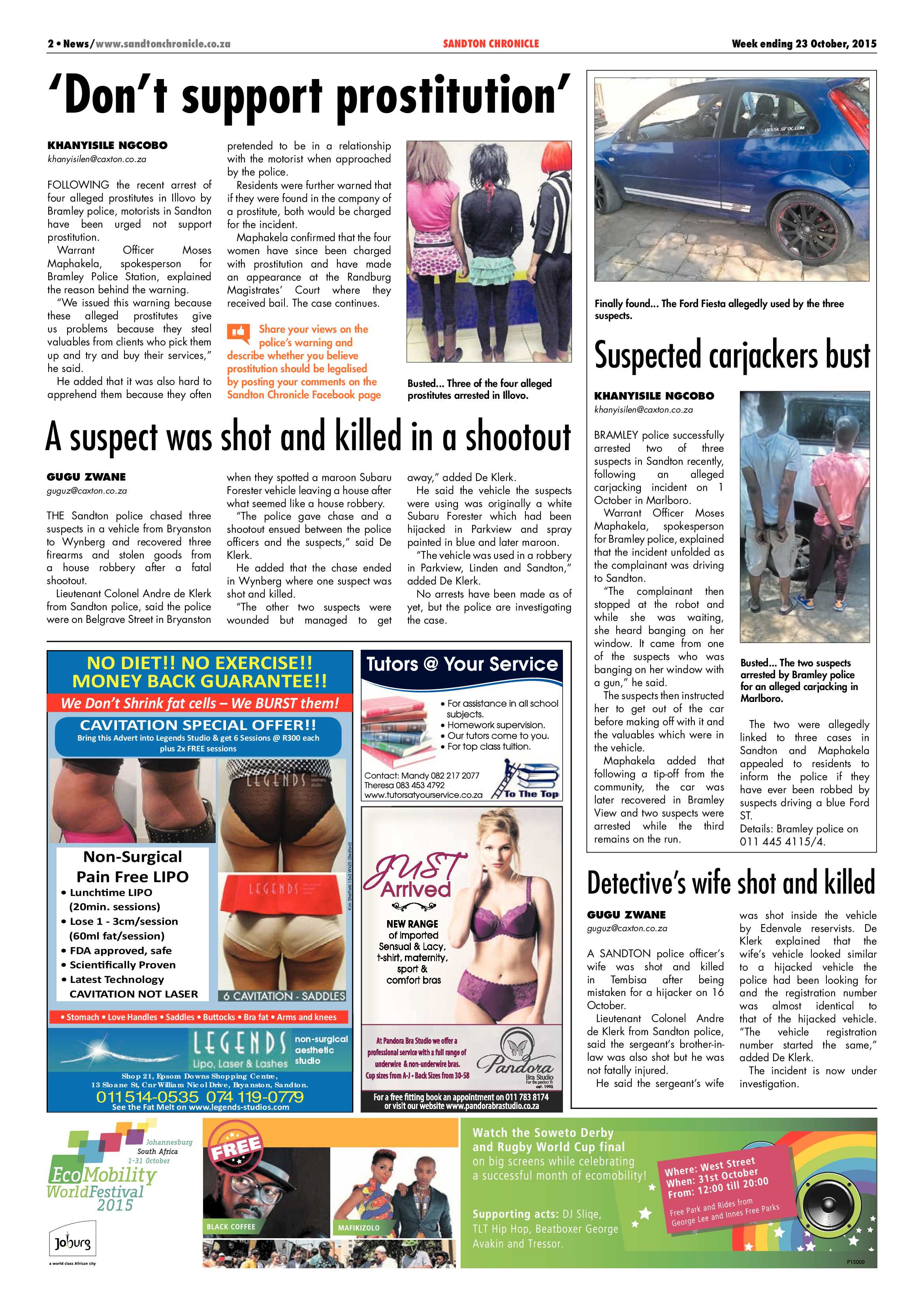 Sandton Chronicle 23 October 2015 page 2