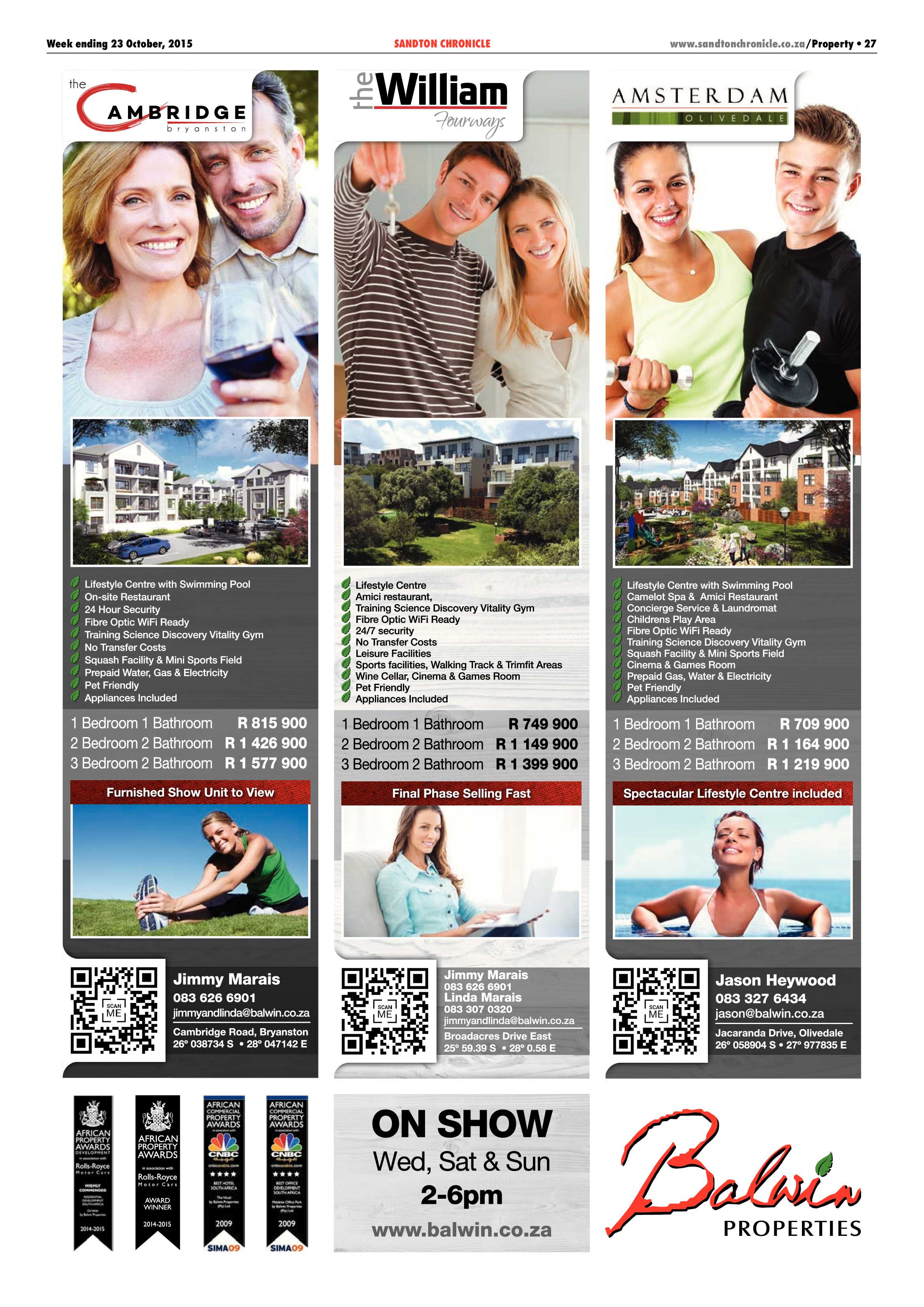 Sandton Chronicle 23 October 2015 page 27