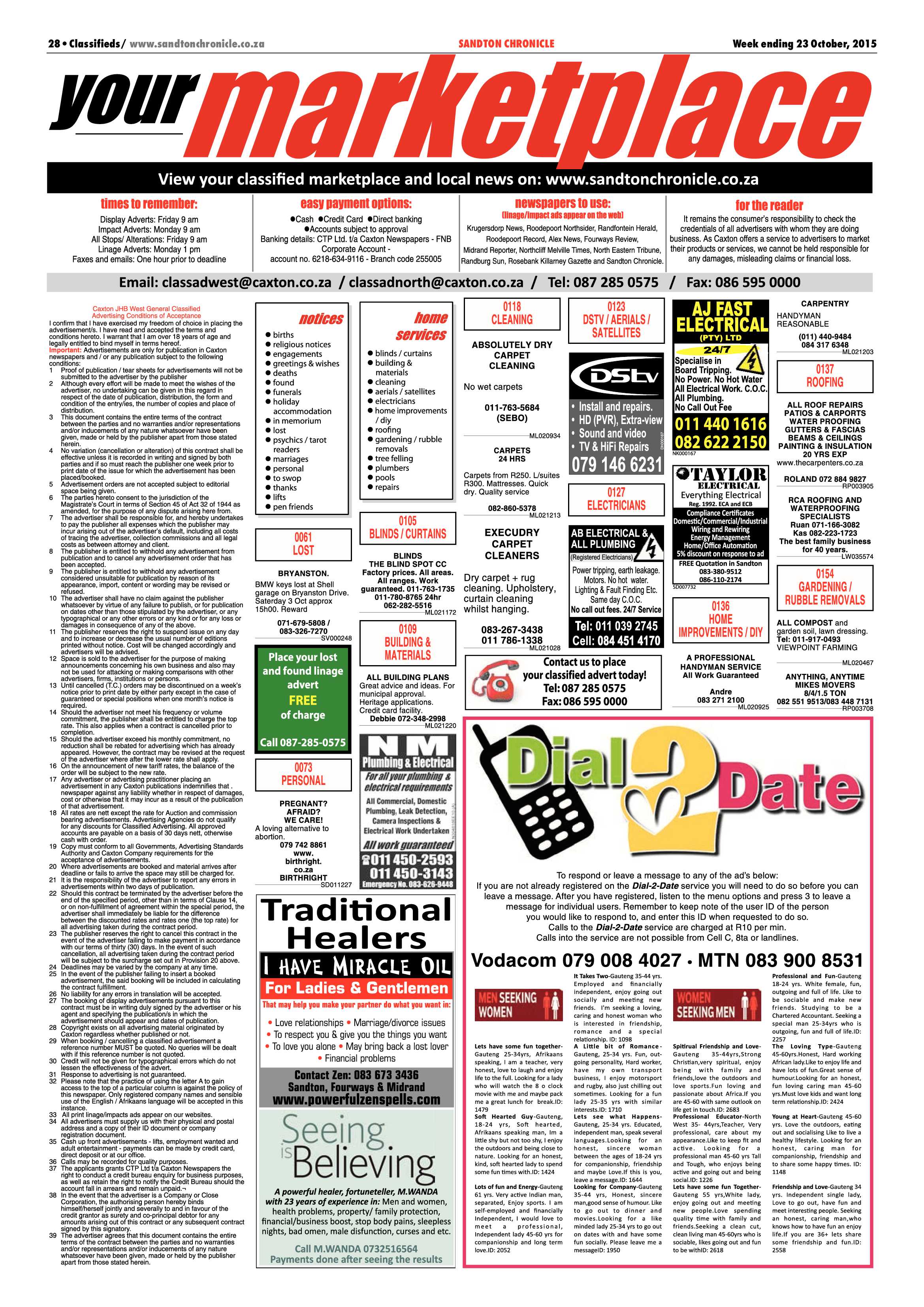 Sandton Chronicle 23 October 2015 page 28