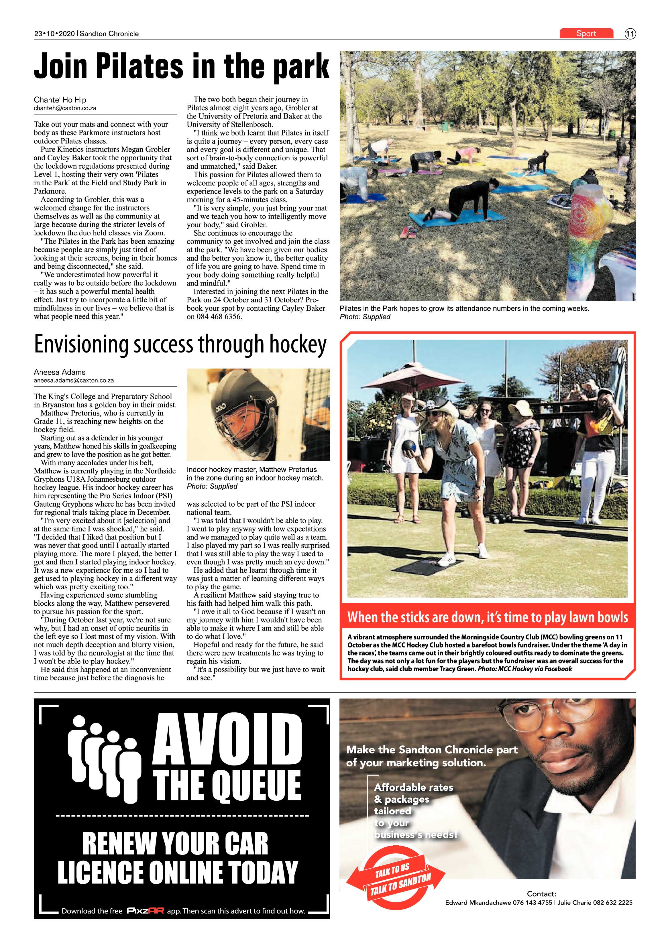 Sandton Chronicle 23 October 2020 page 11