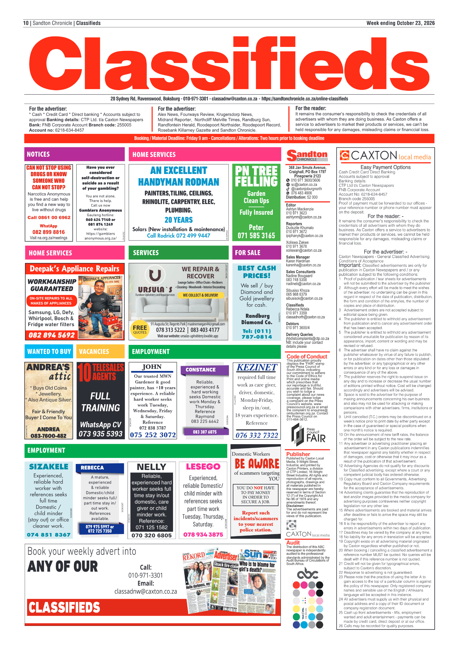 Sandton Chronicle 23 October 2026 page 10