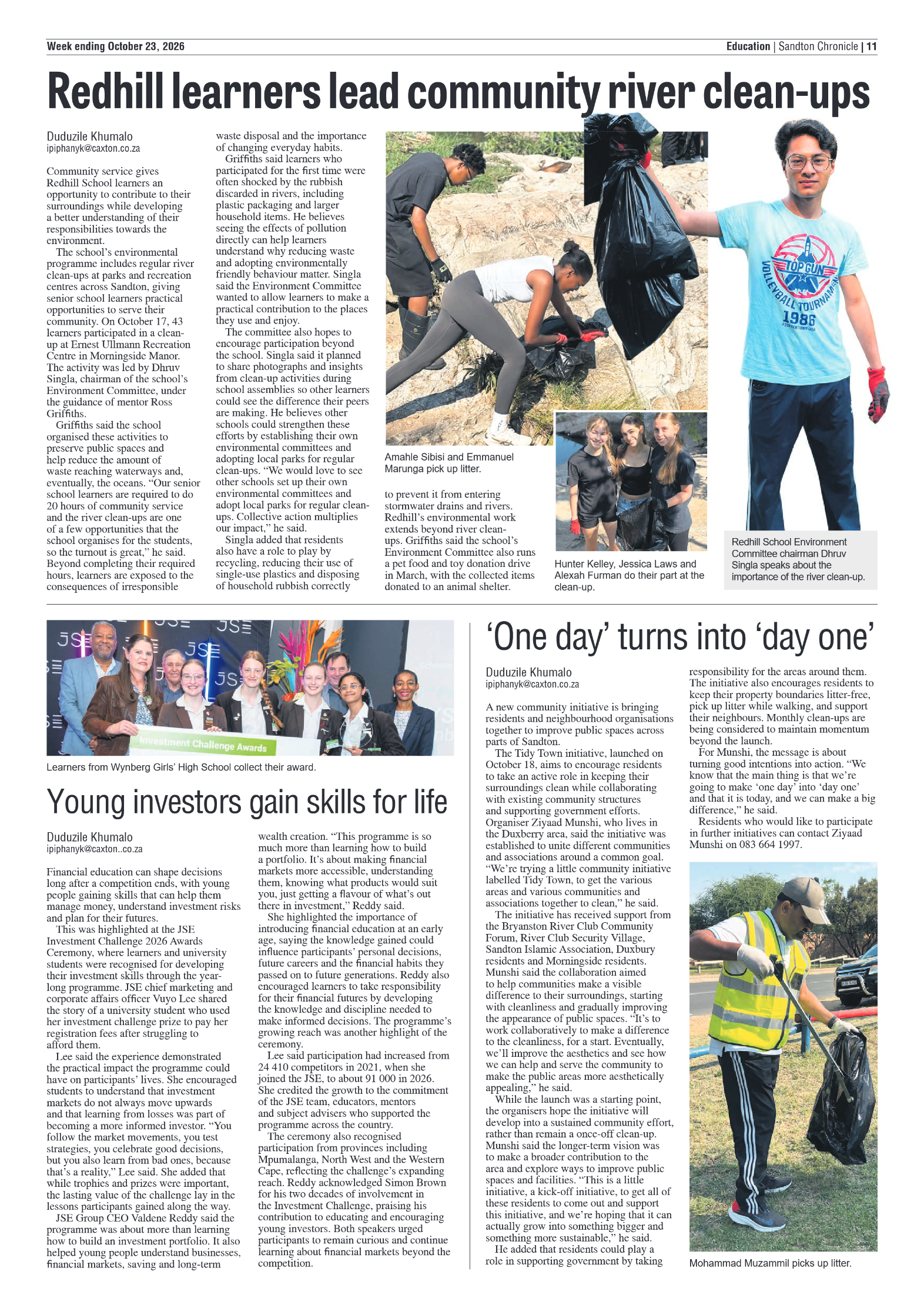 Sandton Chronicle 23 October 2026 page 11