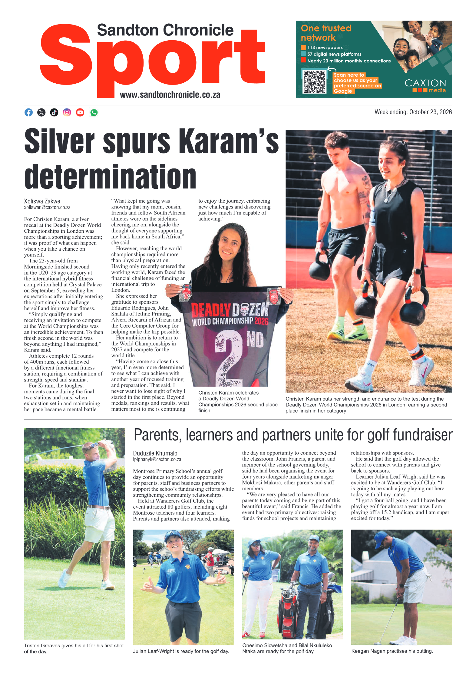 Sandton Chronicle 23 October 2026 page 12