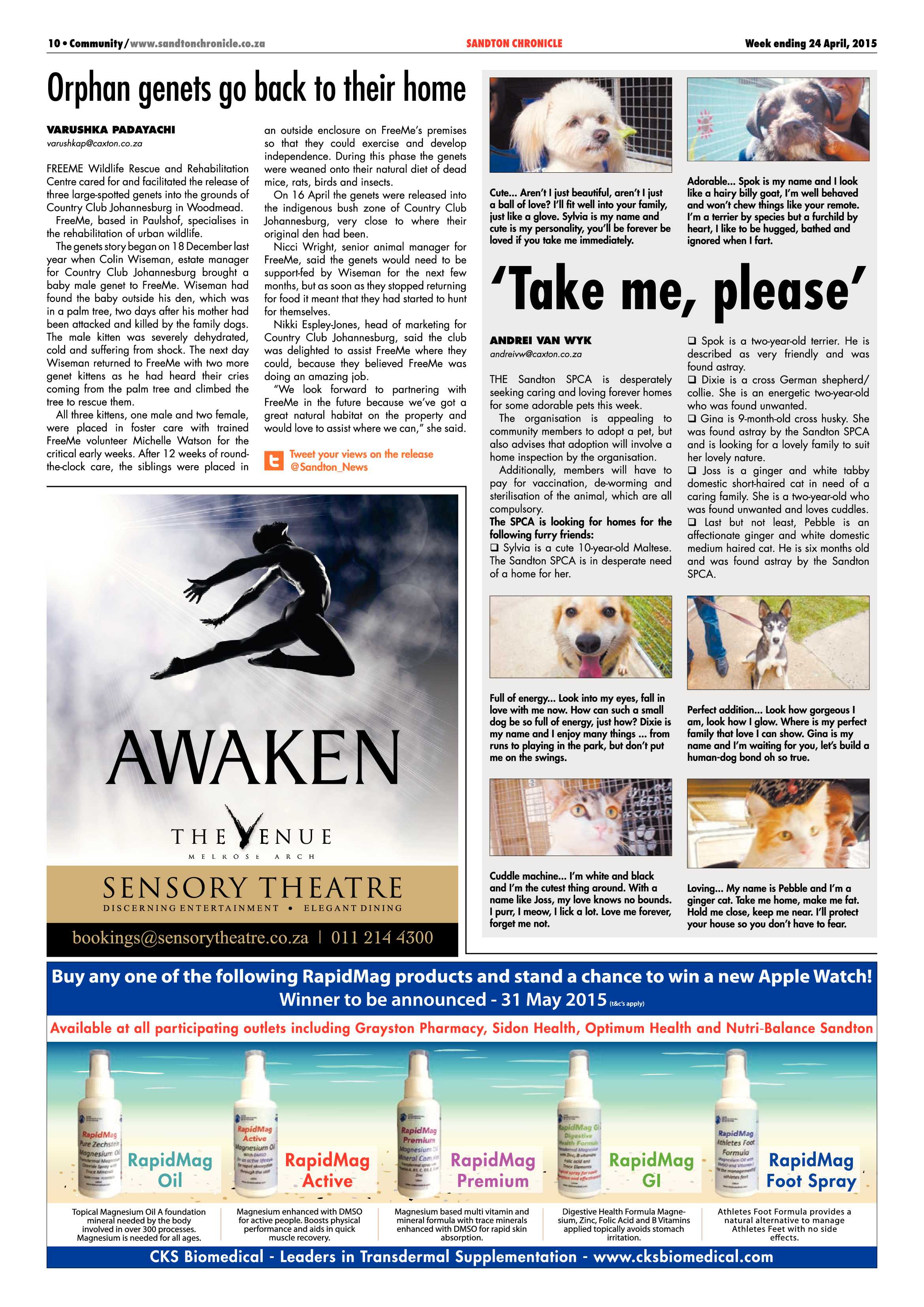 Sandton Chronicle 24 April 2015 page 10