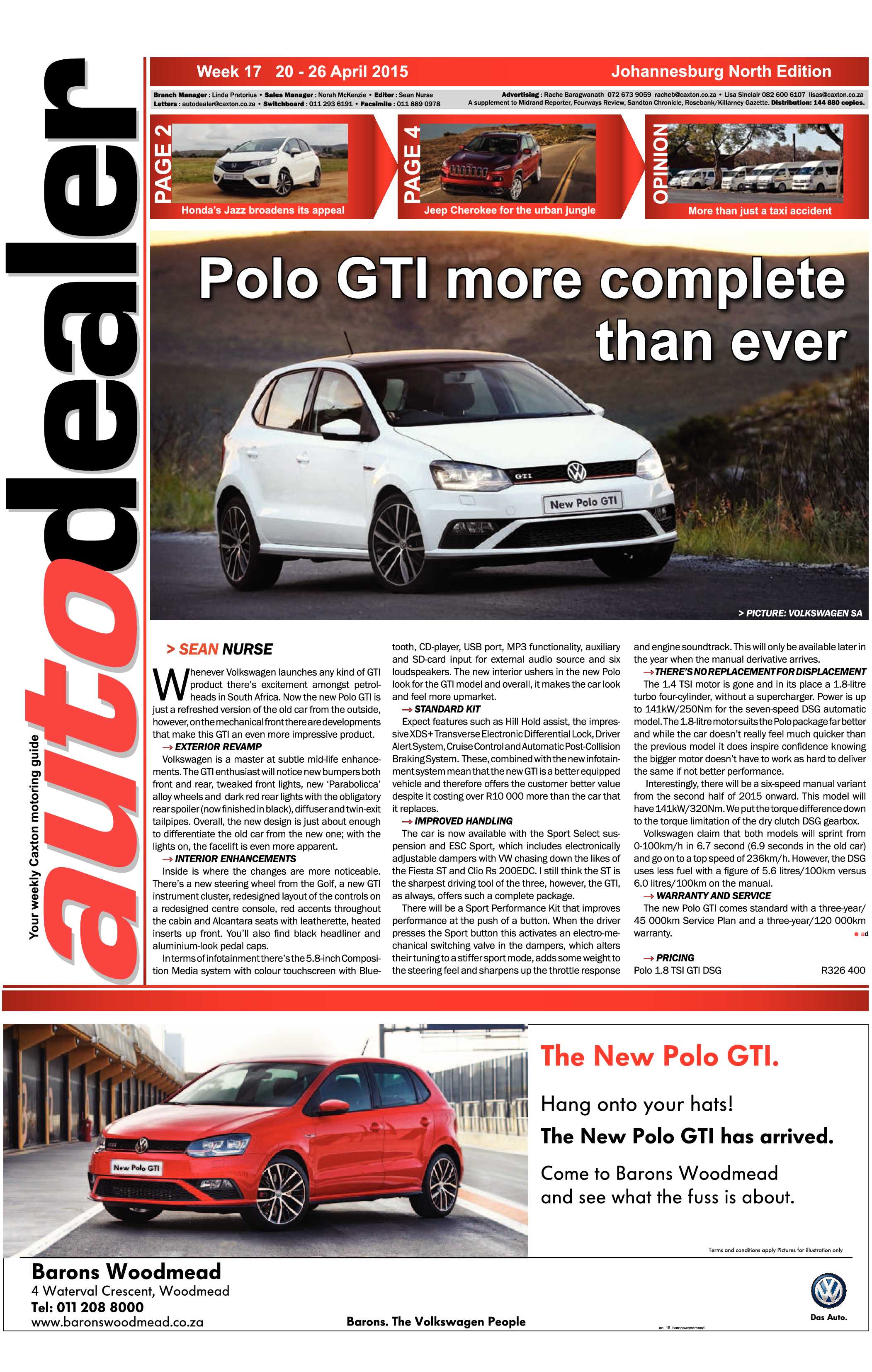 Sandton Chronicle 24 April 2015 page 15