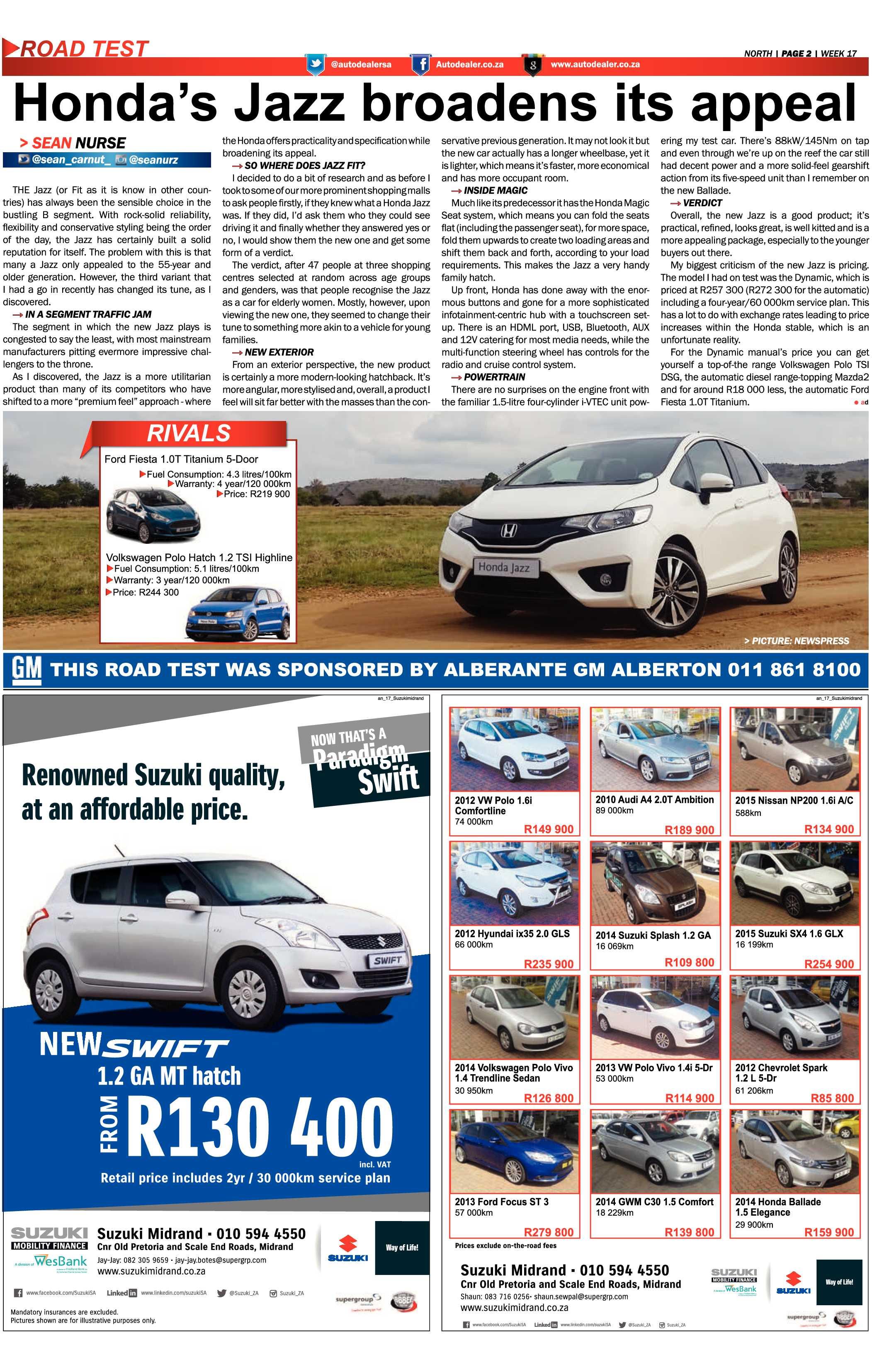 Sandton Chronicle 24 April 2015 page 16