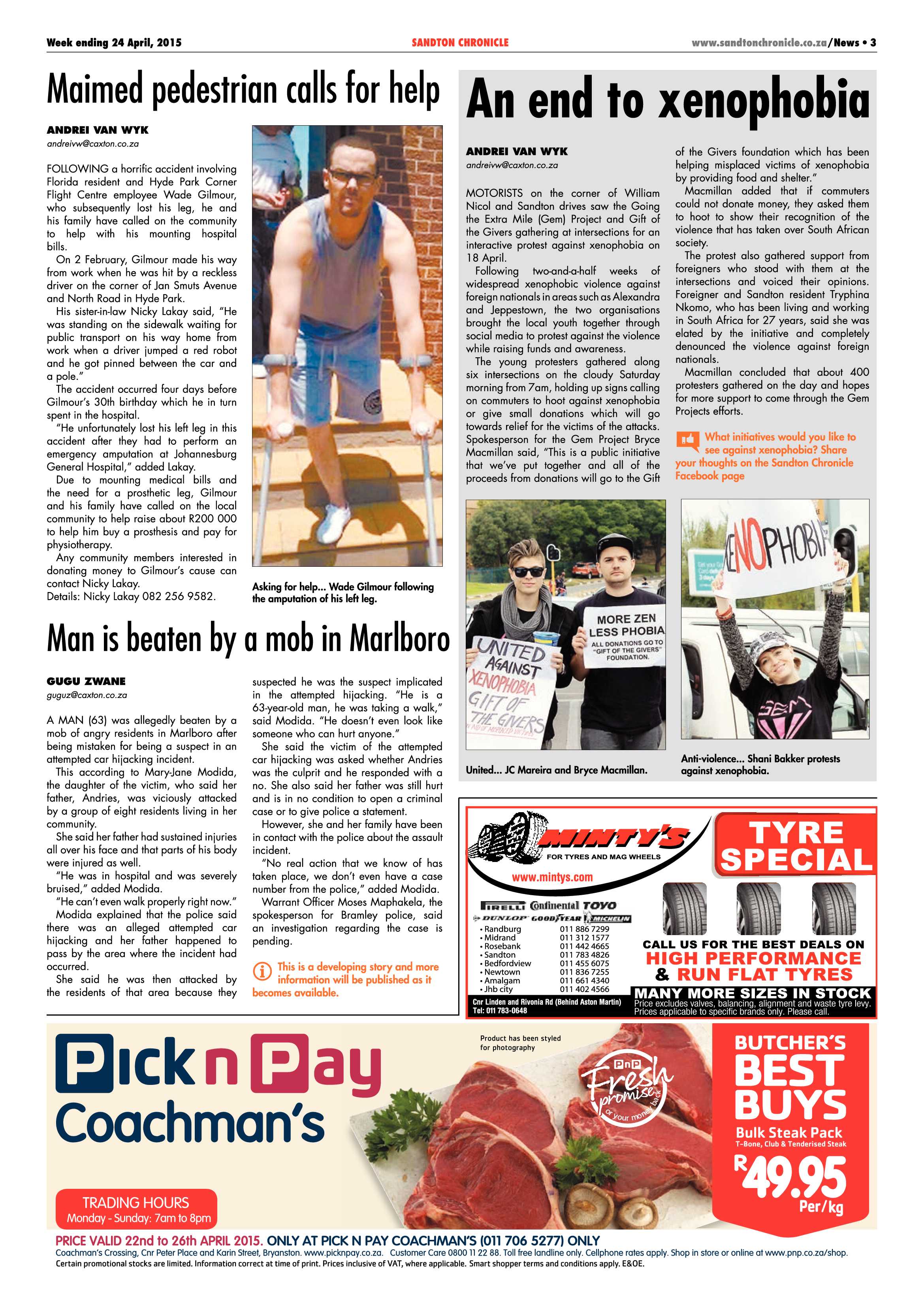 Sandton Chronicle 24 April 2015 page 3