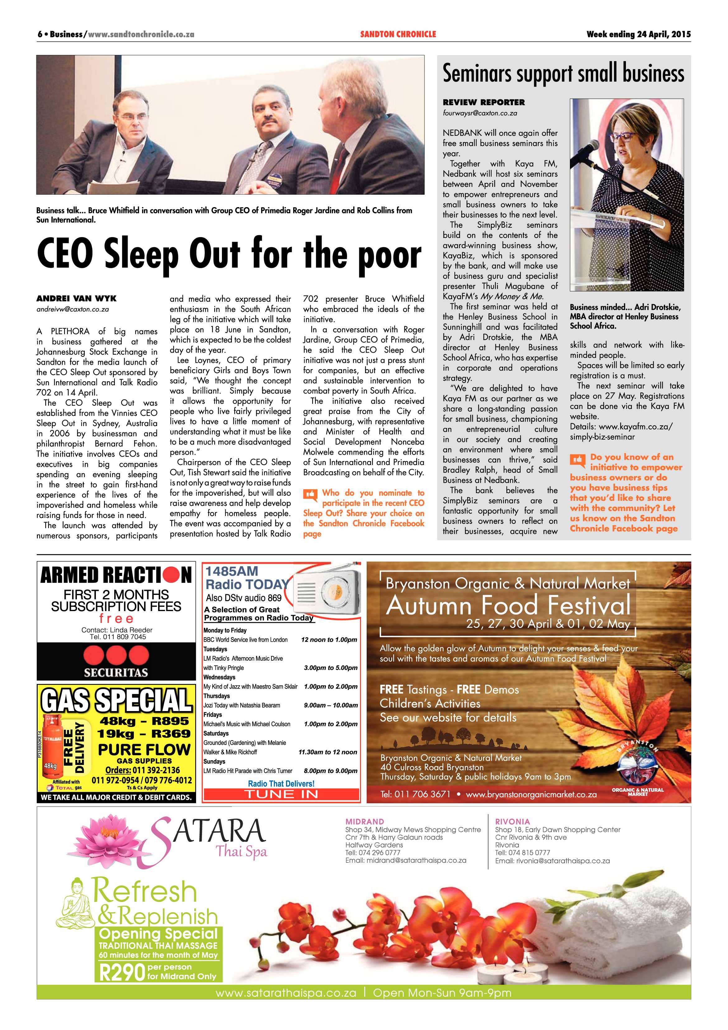 Sandton Chronicle 24 April 2015 page 6