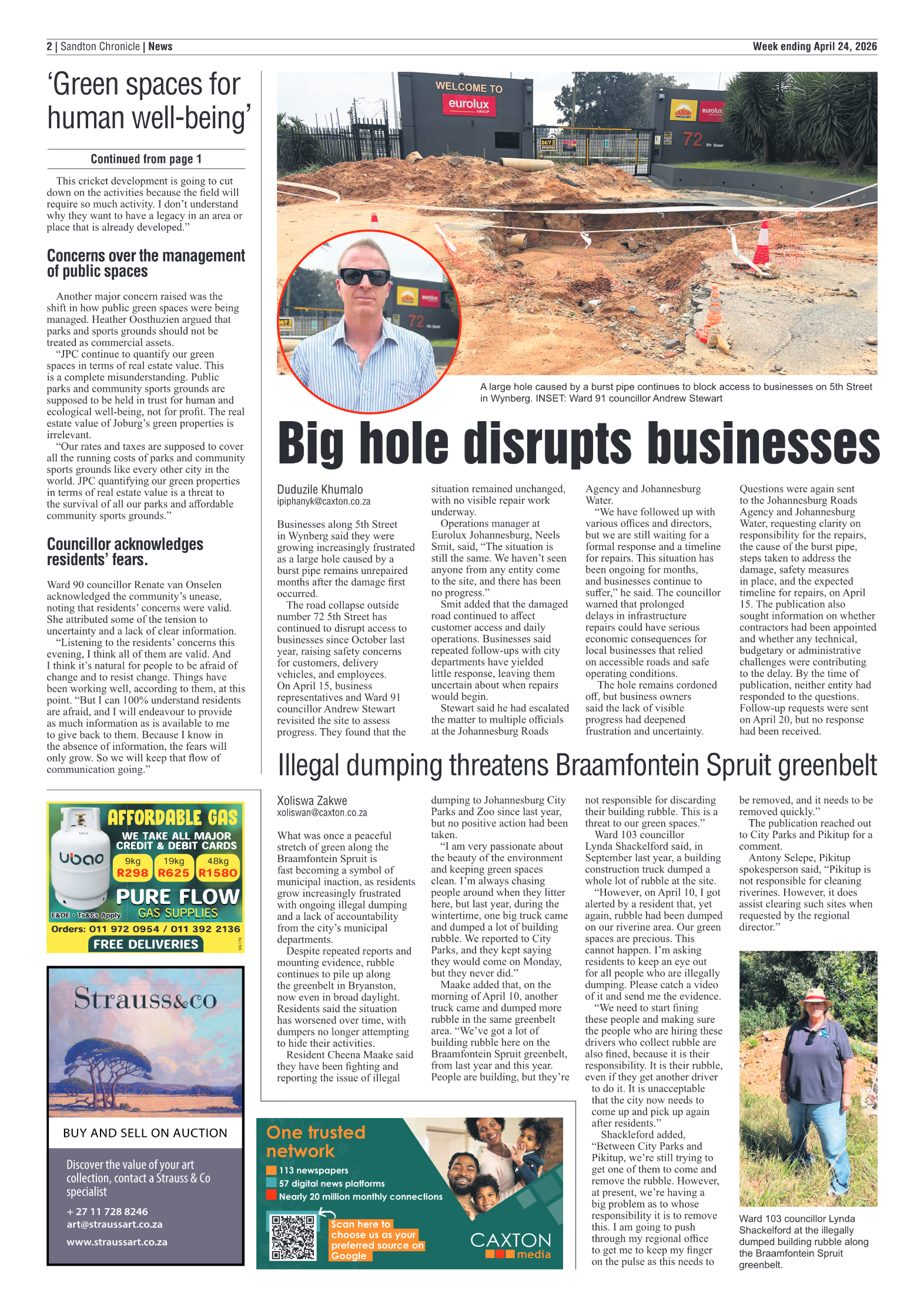 Sandton Chronicle 24 April 2026 page 2
