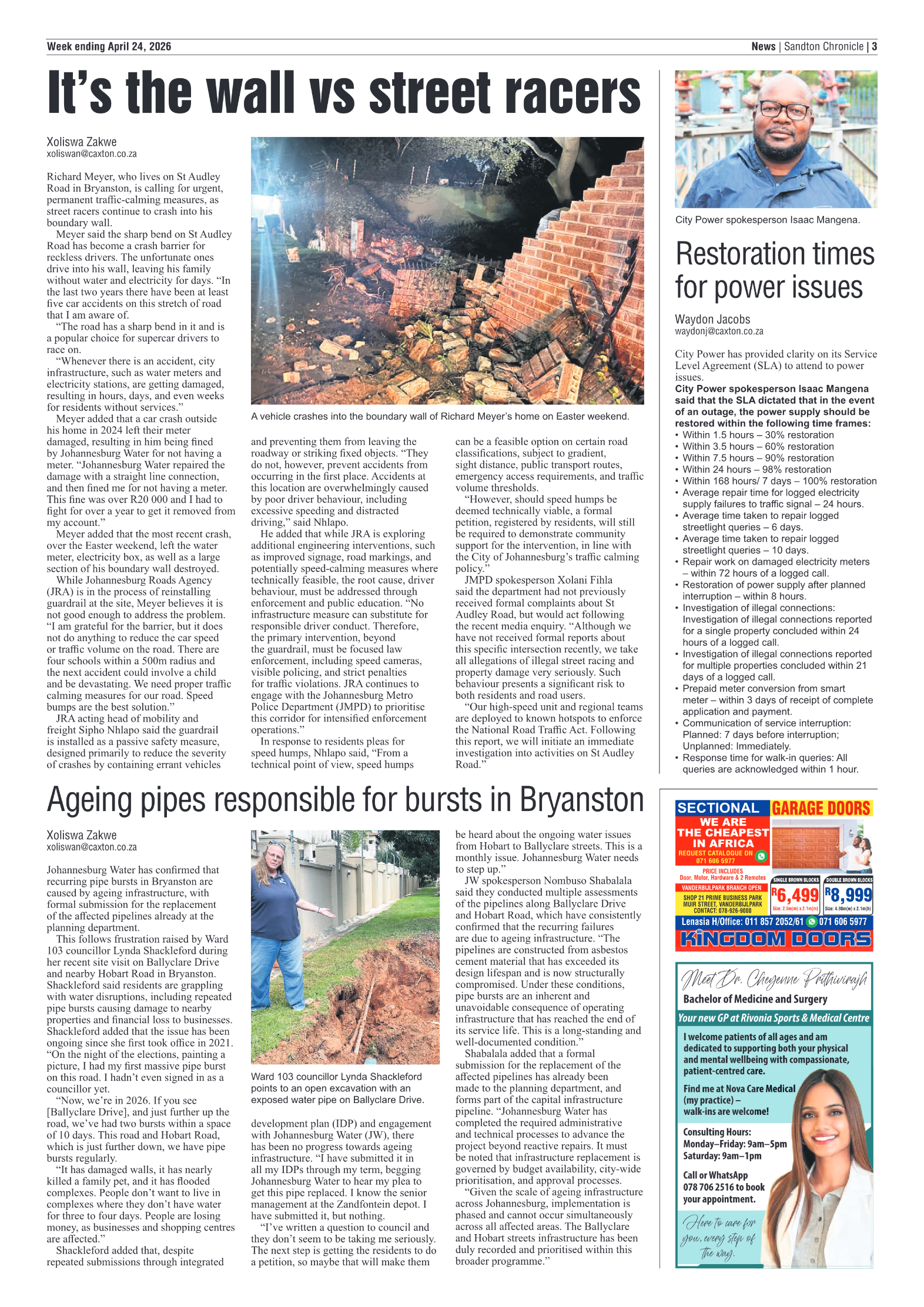 Sandton Chronicle 24 April 2026 page 3