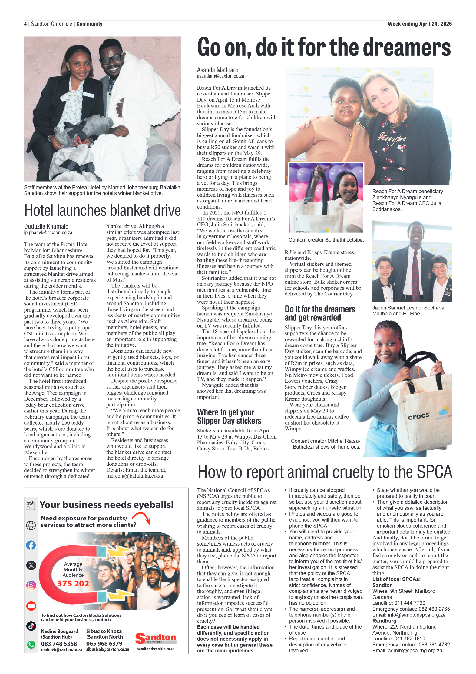 Sandton Chronicle 24 April 2026 page 4