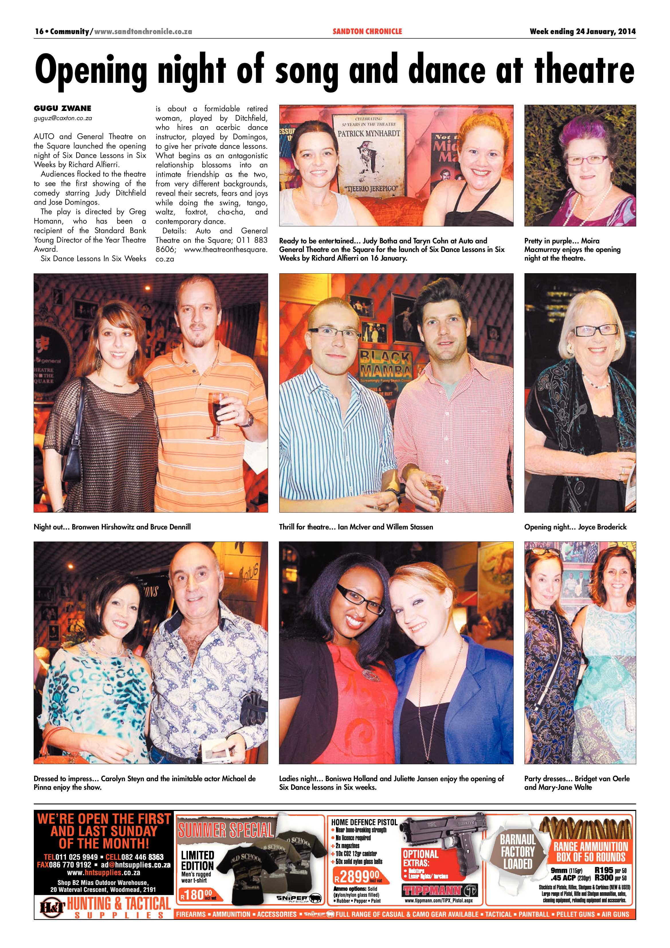 Sandton Chronicle 24 January 2014 page 16