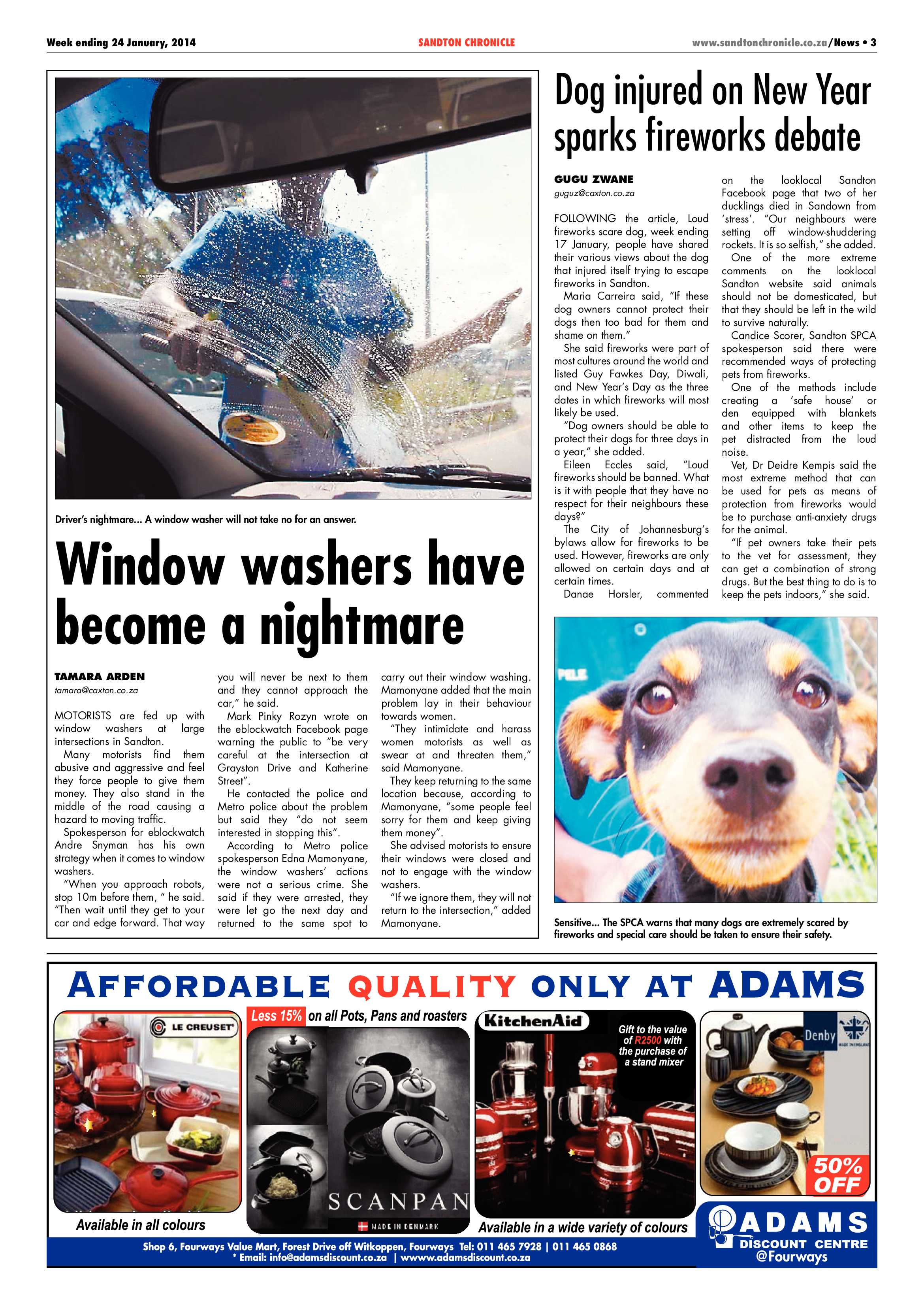Sandton Chronicle 24 January 2014 page 3