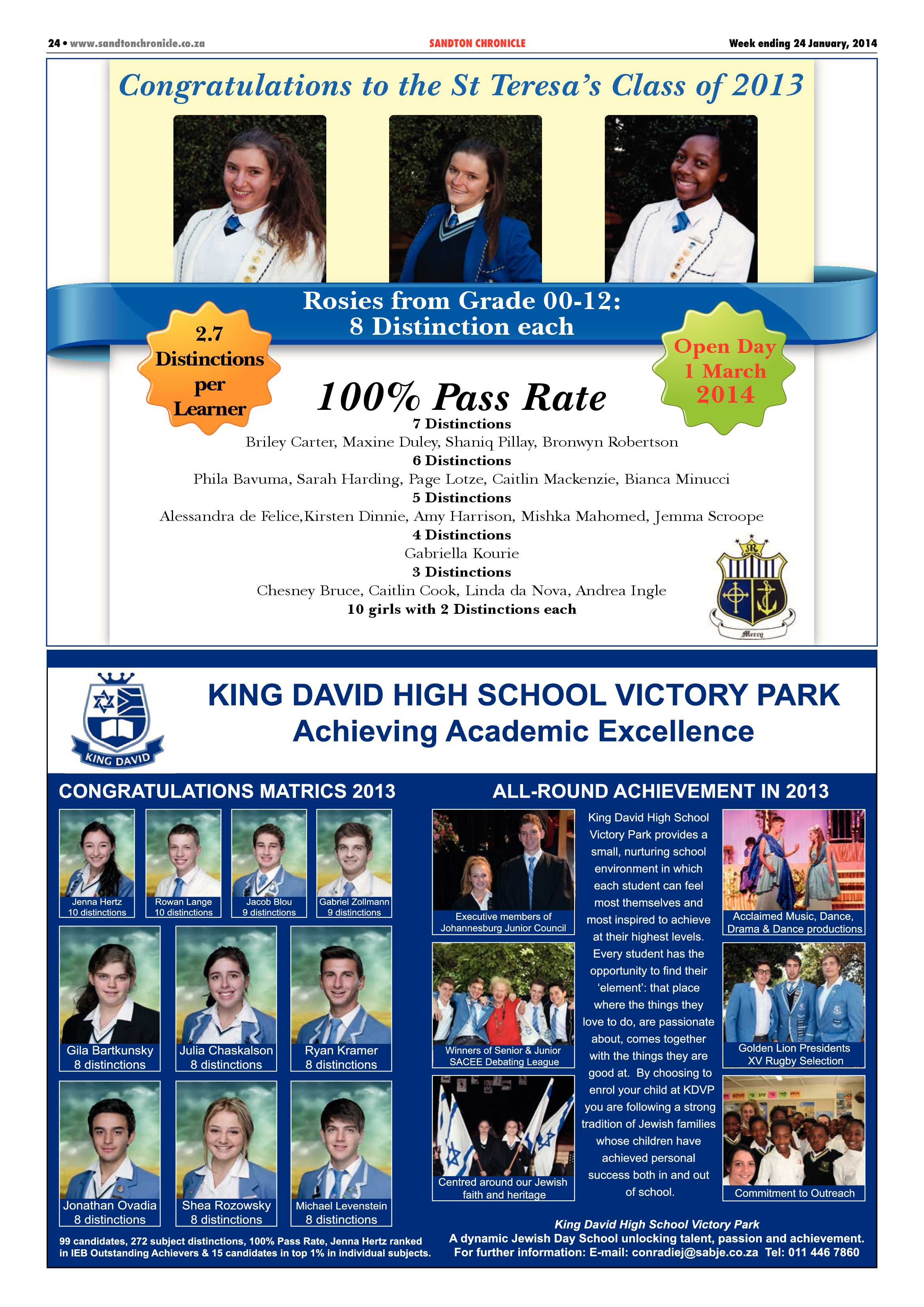 Sandton Chronicle 24 January 2014 page 36