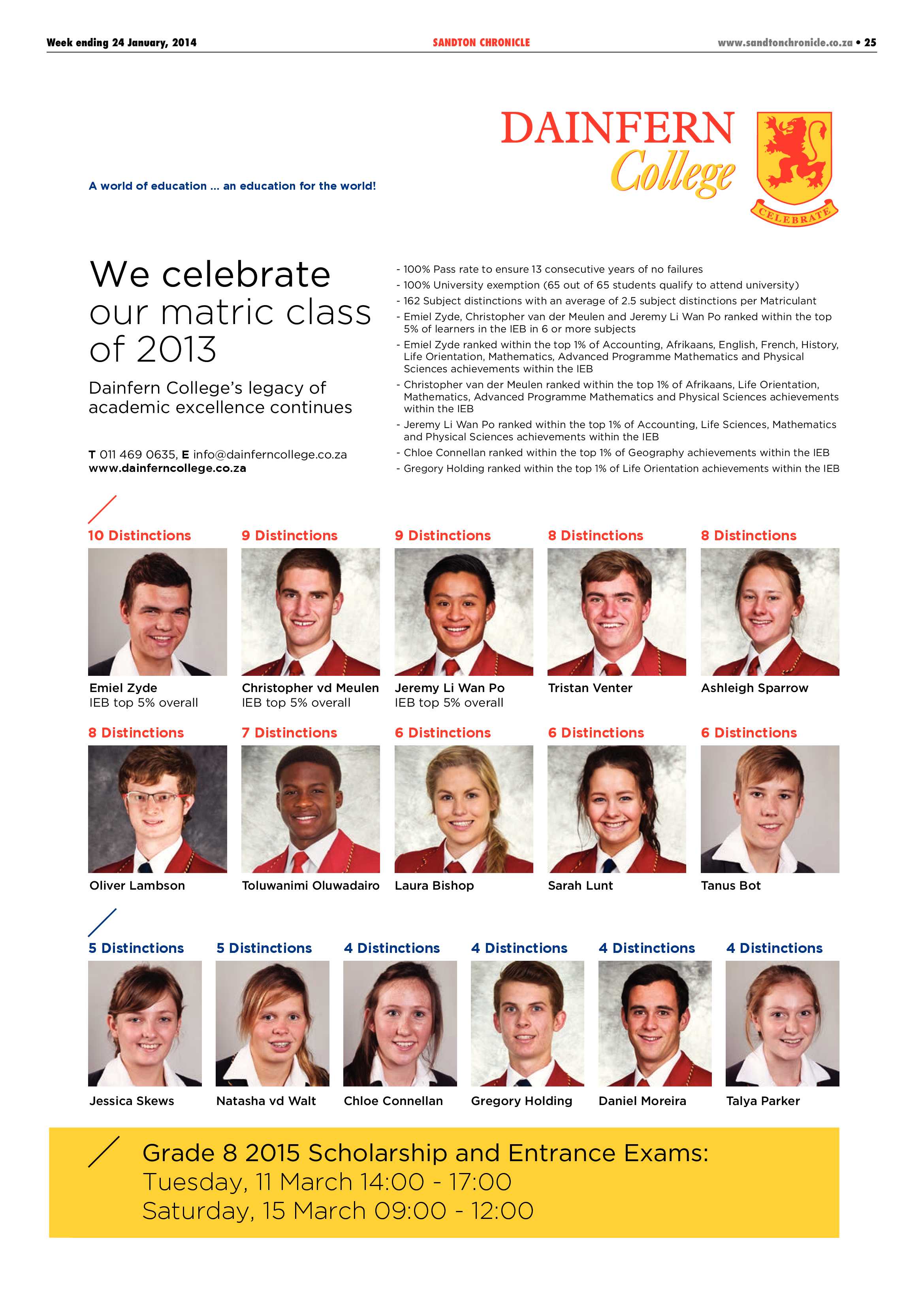 Sandton Chronicle 24 January 2014 page 37