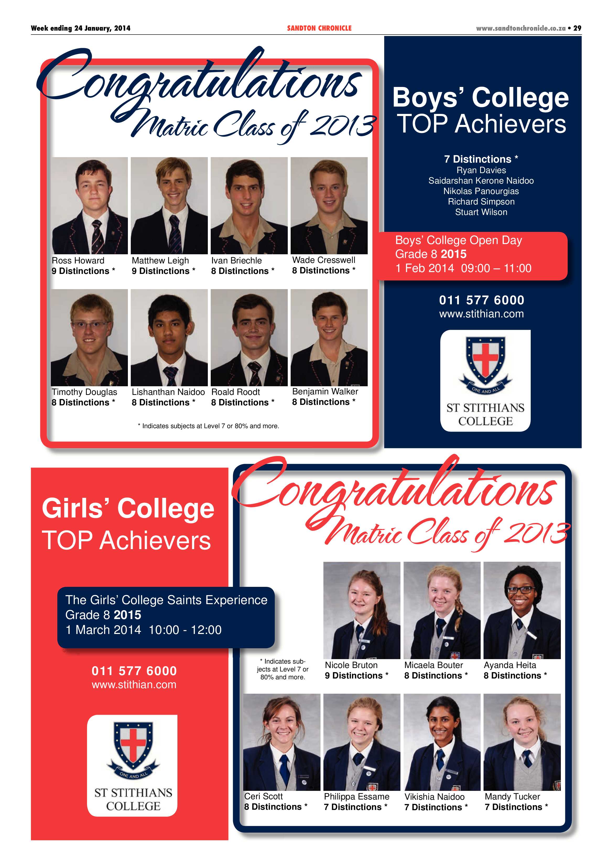 Sandton Chronicle 24 January 2014 page 41