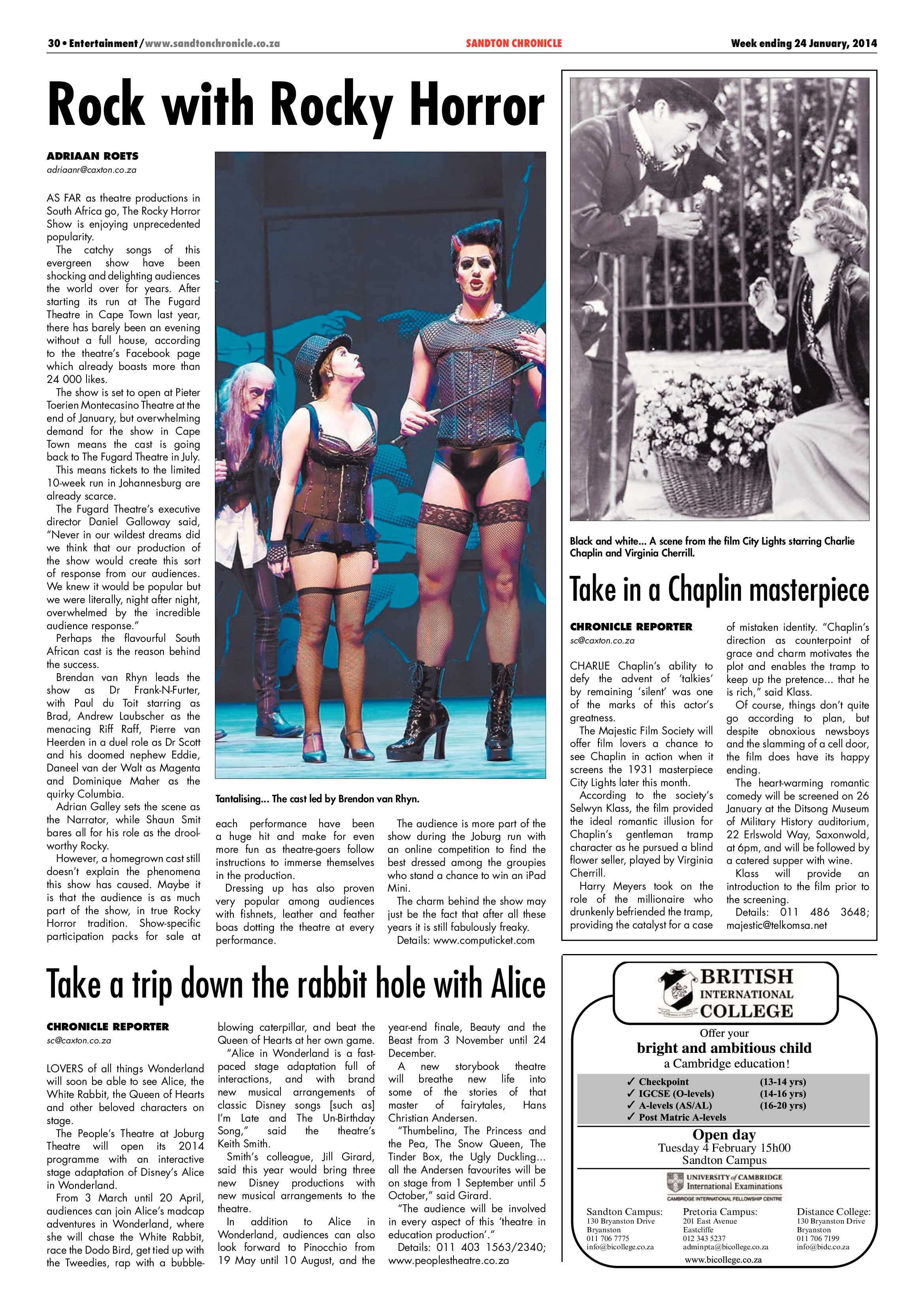 Sandton Chronicle 24 January 2014 page 42