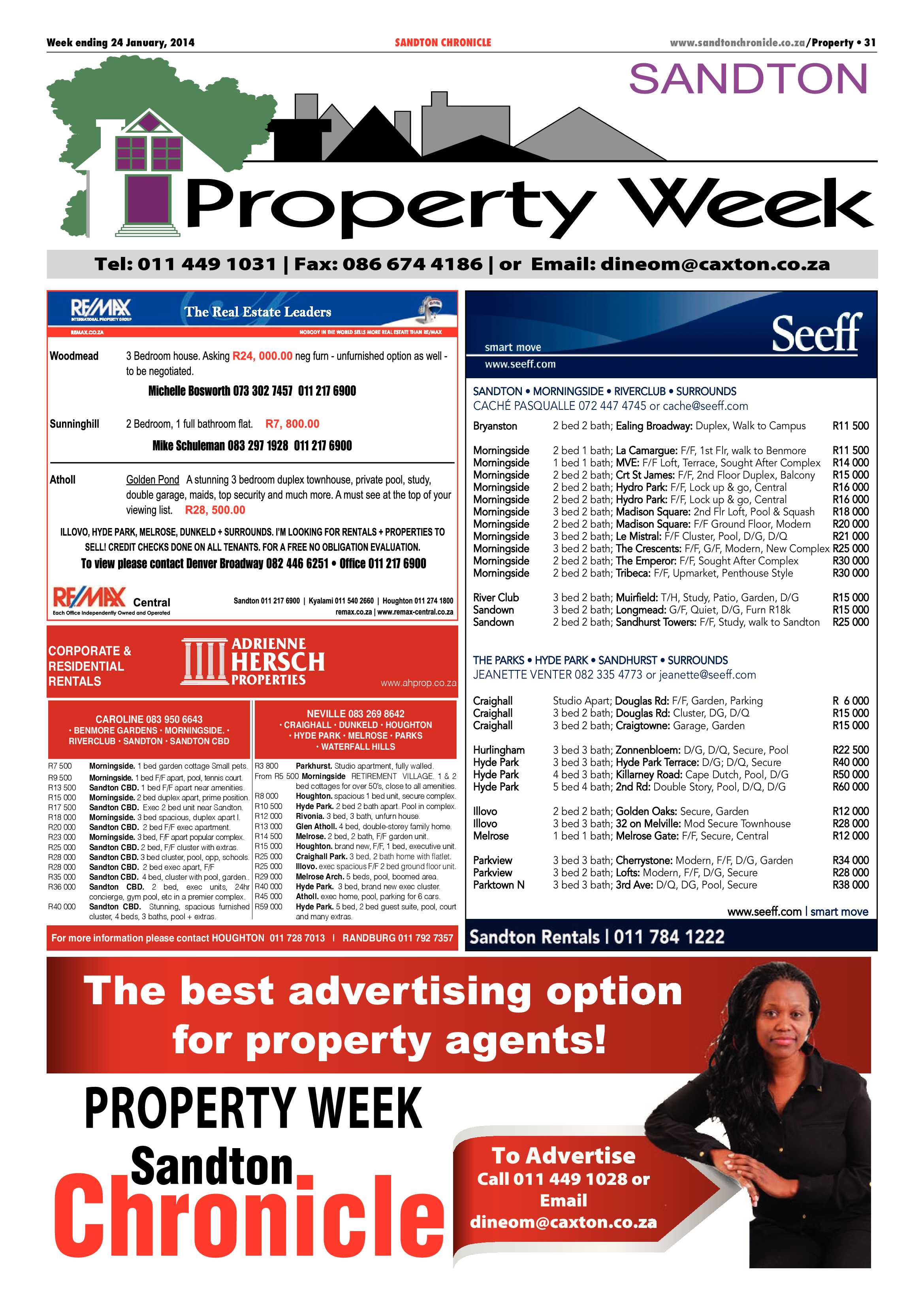 Sandton Chronicle 24 January 2014 page 43