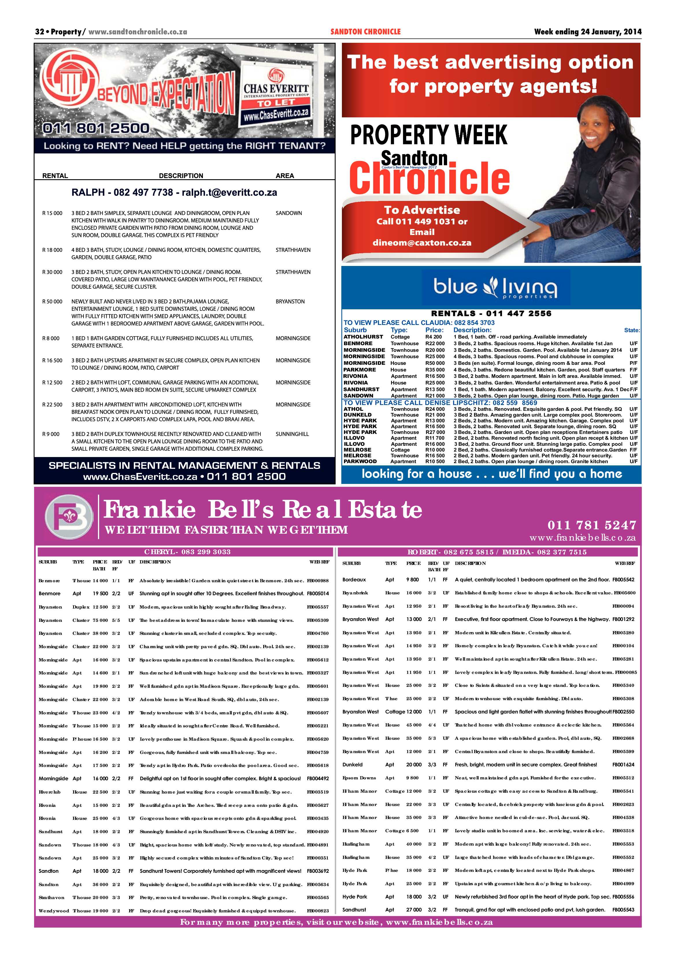 Sandton Chronicle 24 January 2014 page 44