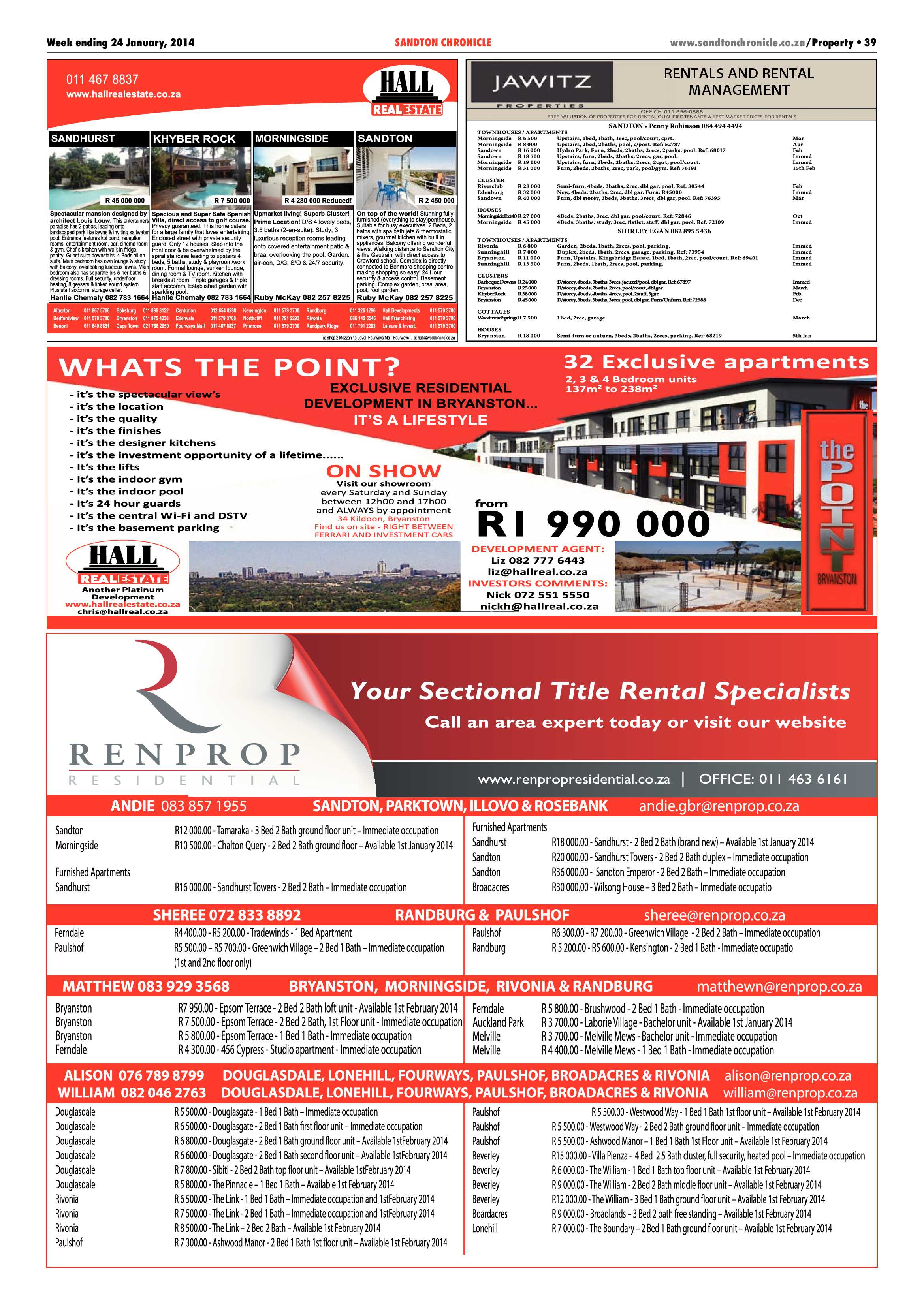 Sandton Chronicle 24 January 2014 page 51