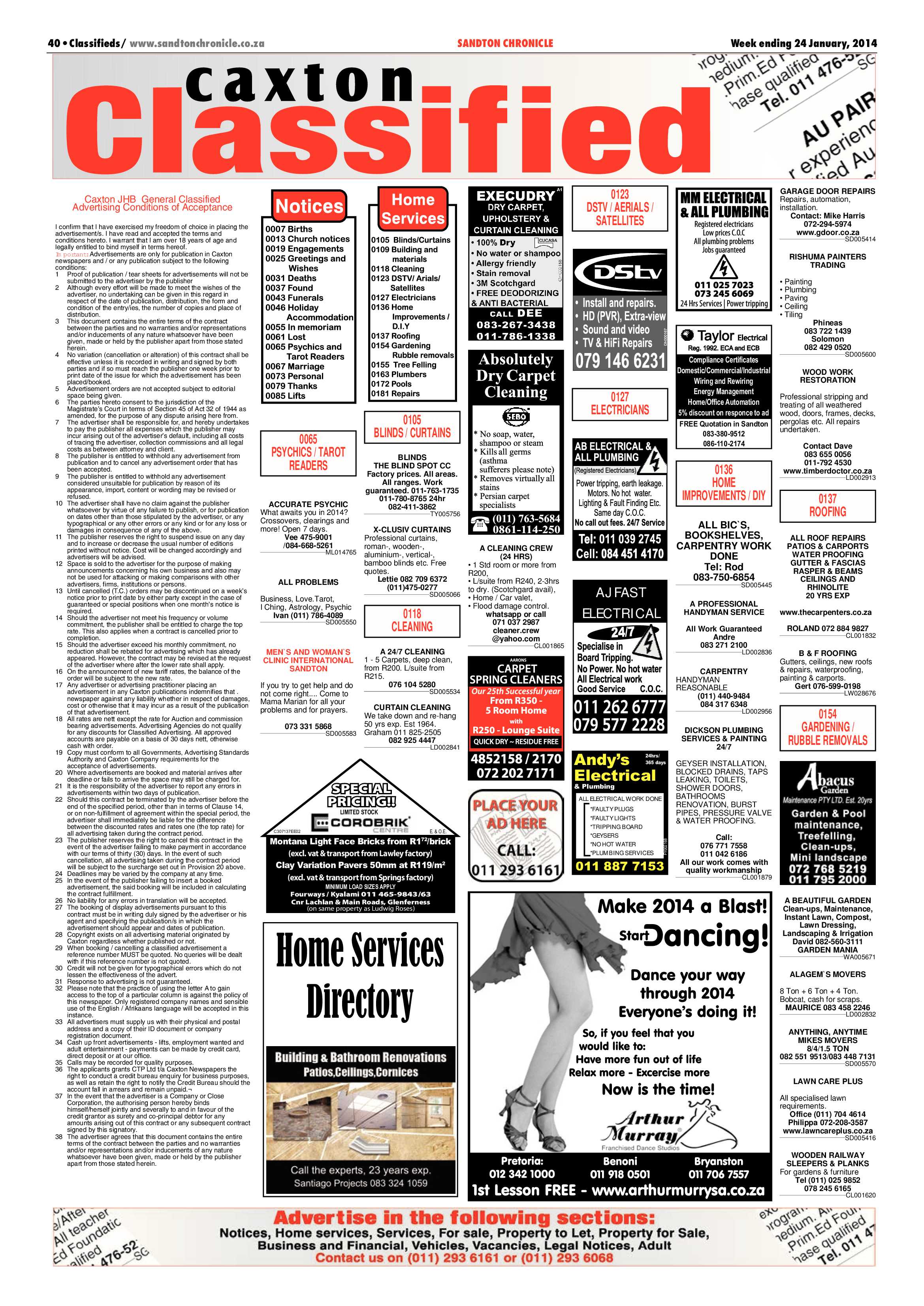 Sandton Chronicle 24 January 2014 page 52