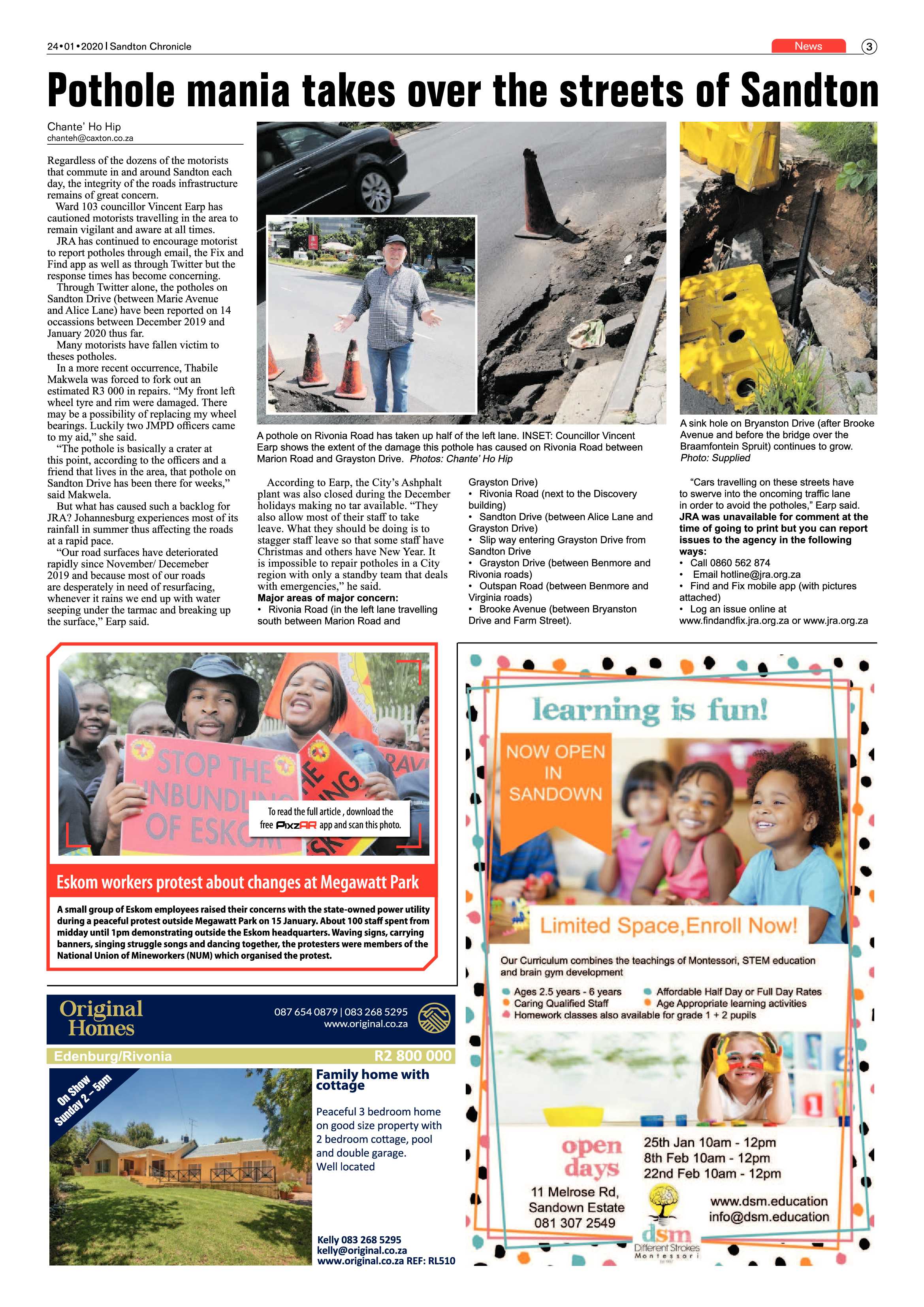 Sandton chronicle 24 January 2020 page 3