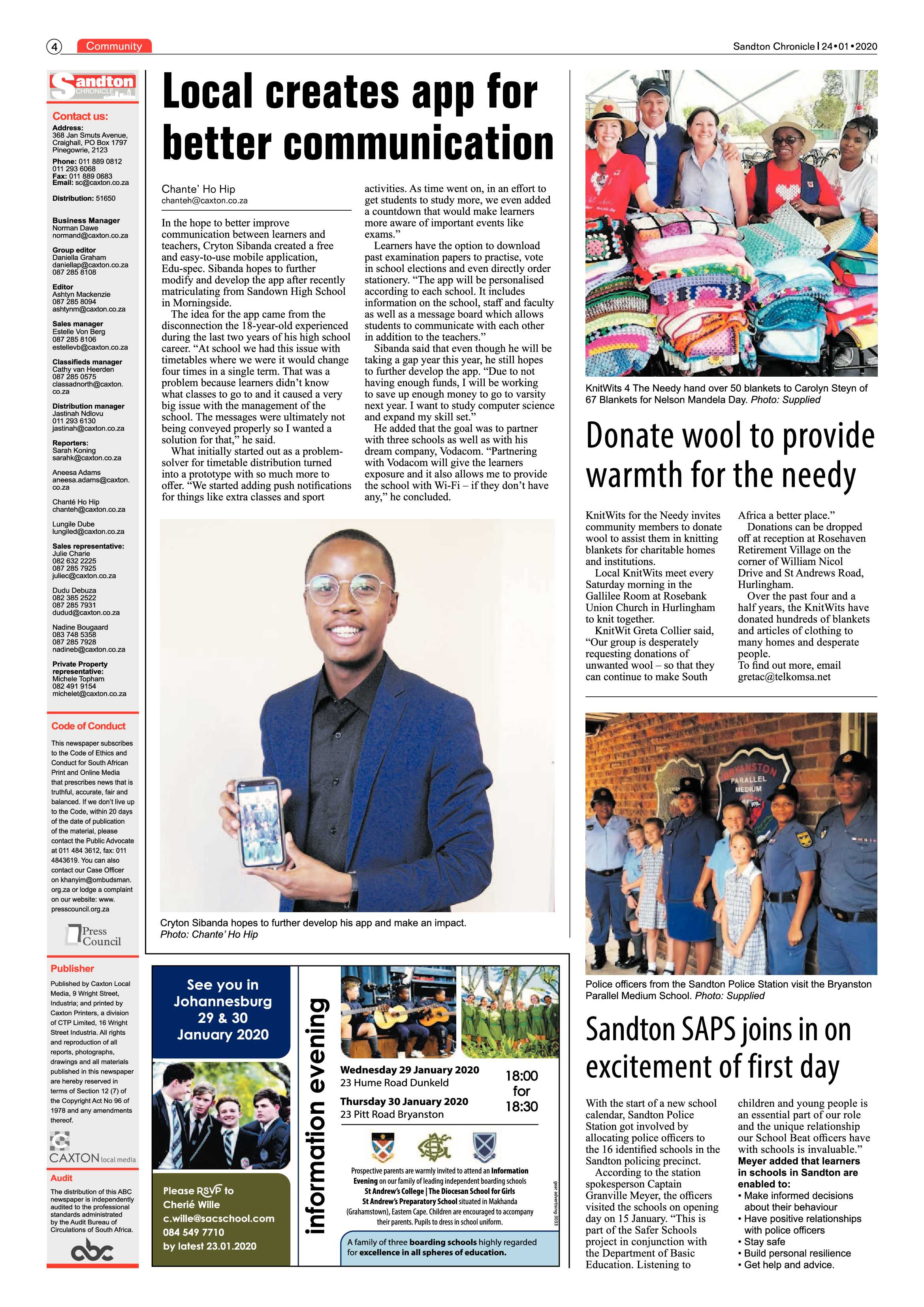 Sandton chronicle 24 January 2020 page 4