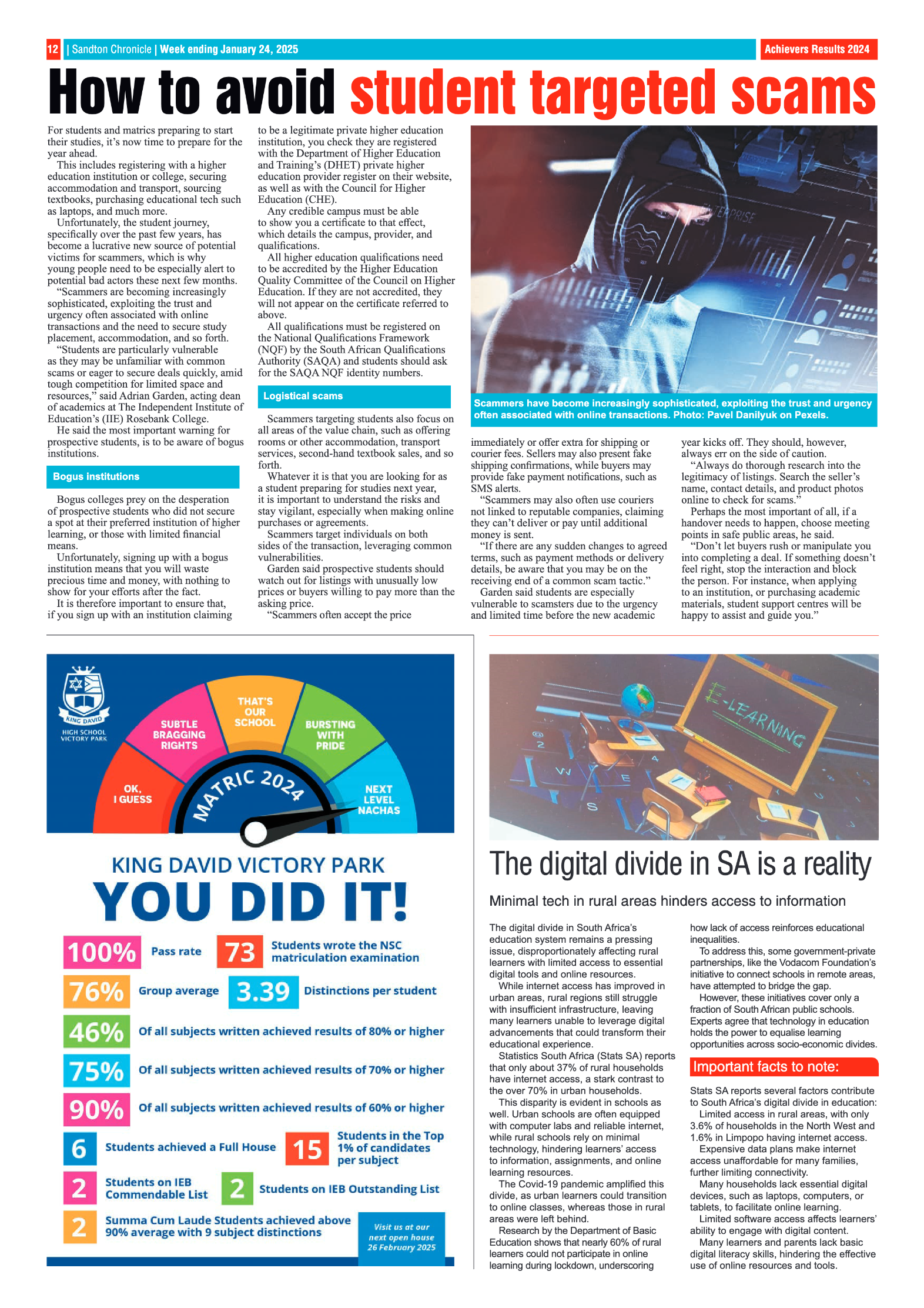 Sandton Chronicle 24 January 2025 page 12