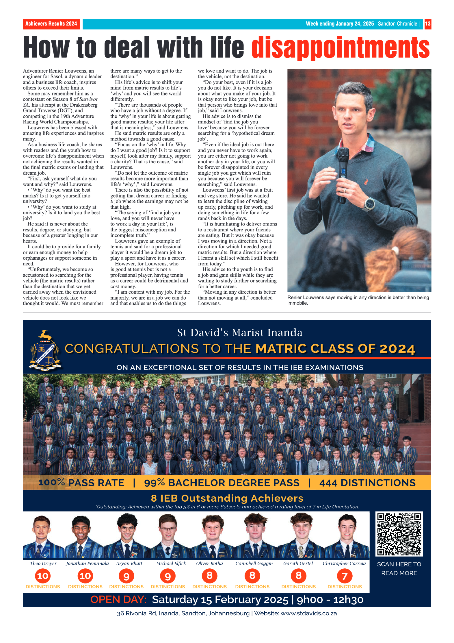 Sandton Chronicle 24 January 2025 page 13