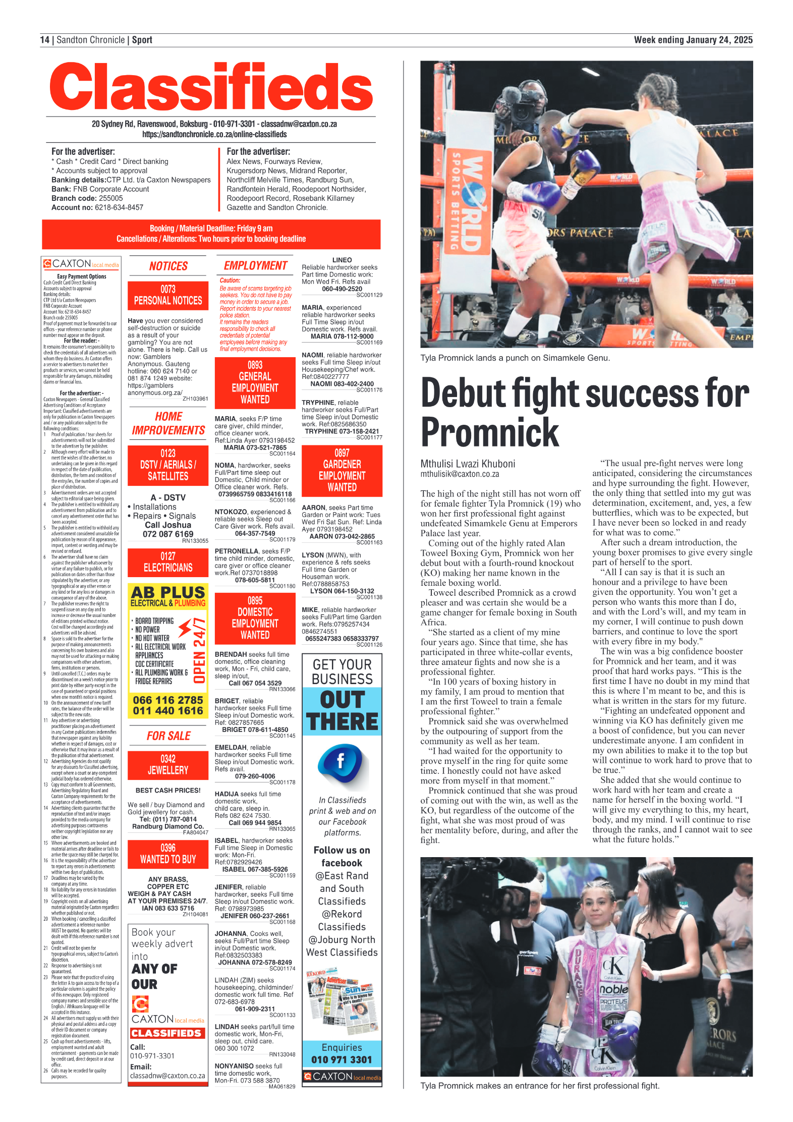 Sandton Chronicle 24 January 2025 page 14
