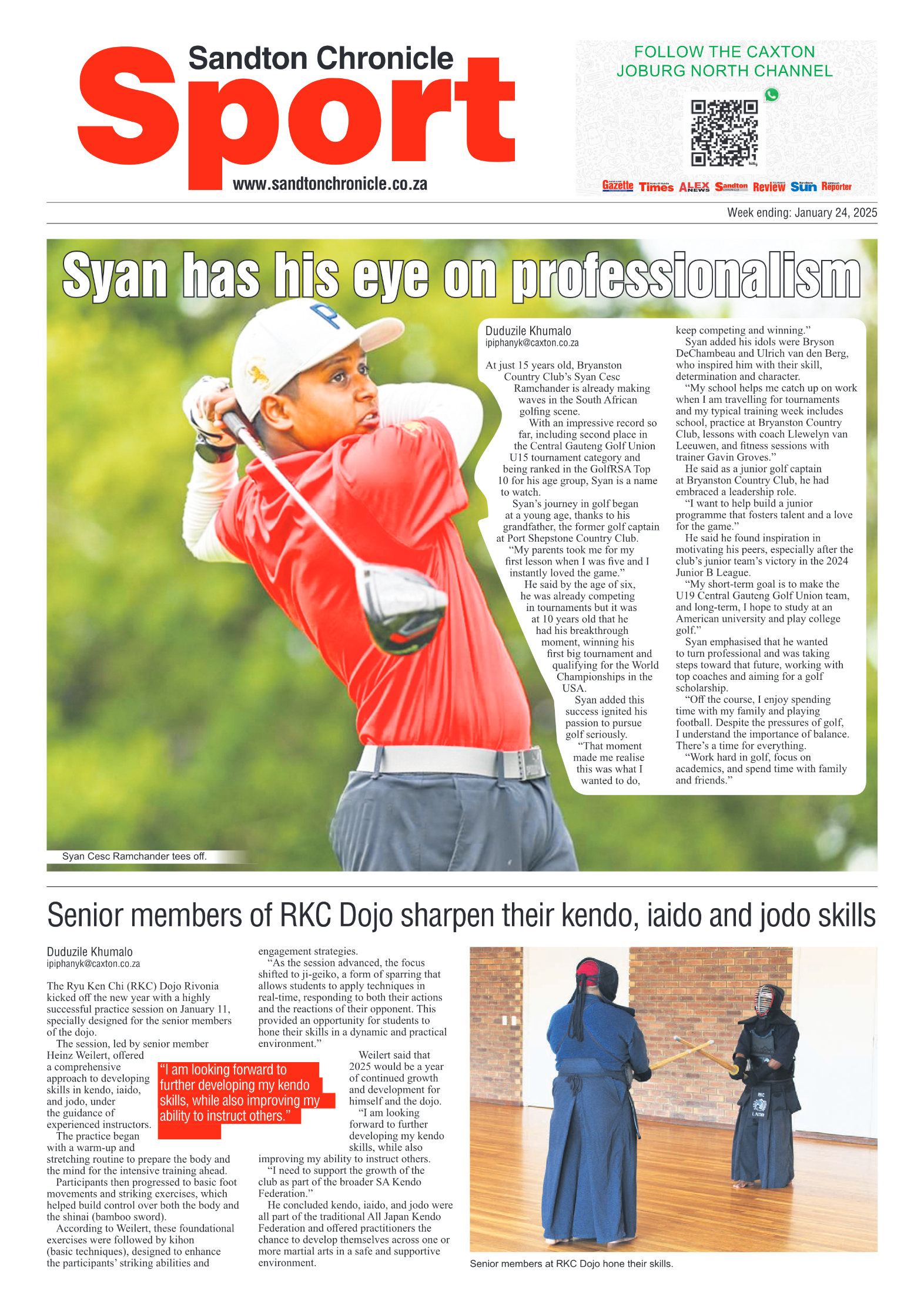 Sandton Chronicle 24 January 2025 page 16