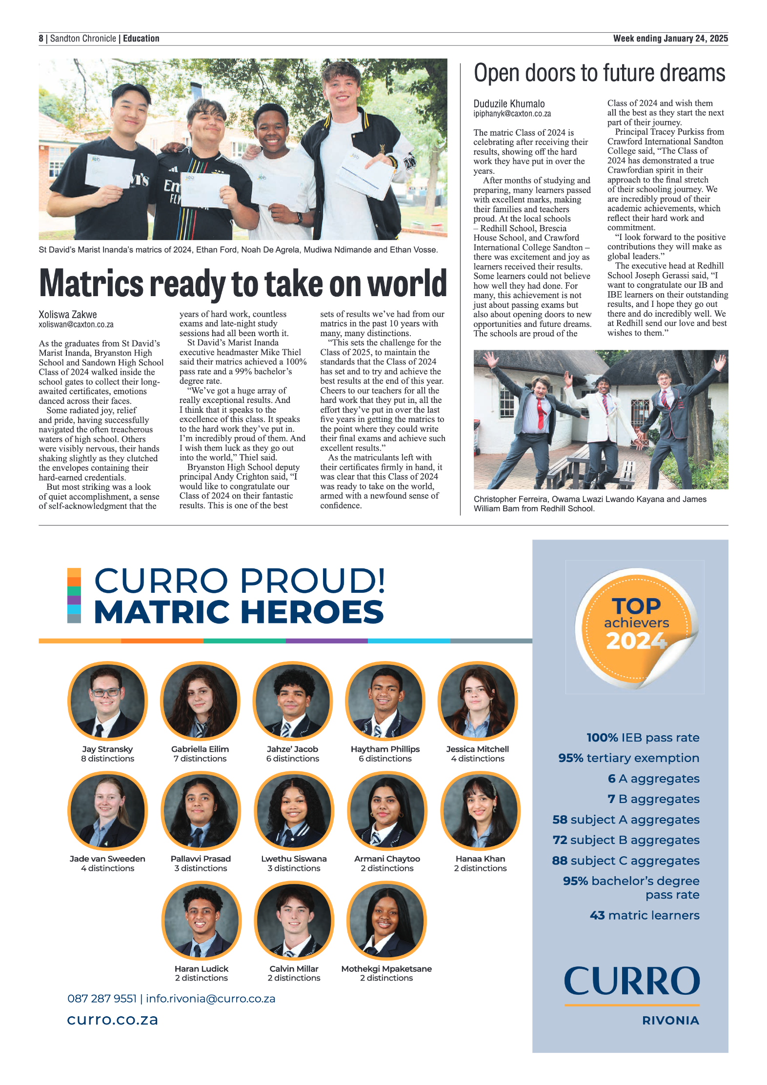 Sandton Chronicle 24 January 2025 page 8