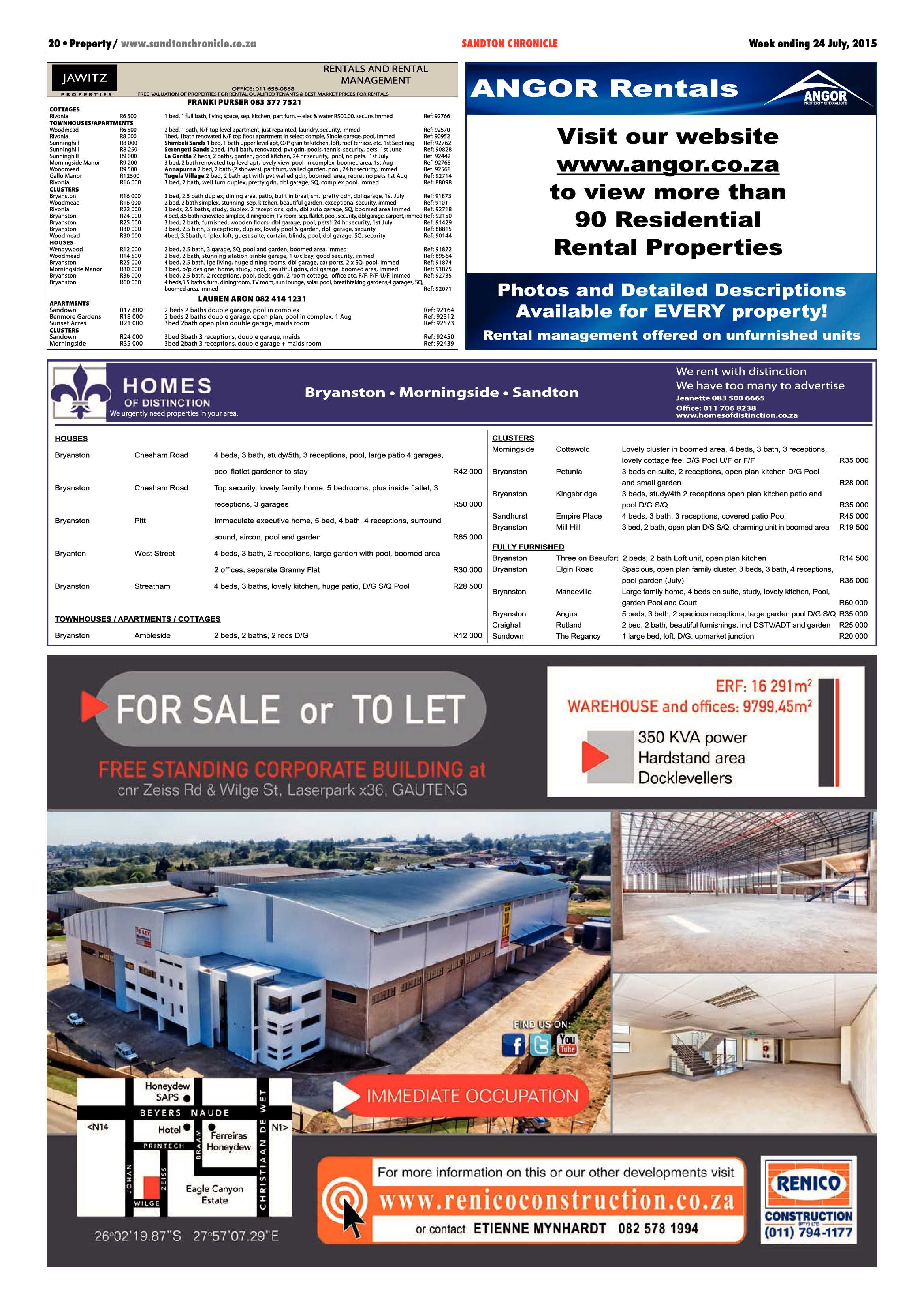 Sandton Chronicle 24 July 2015 page 40