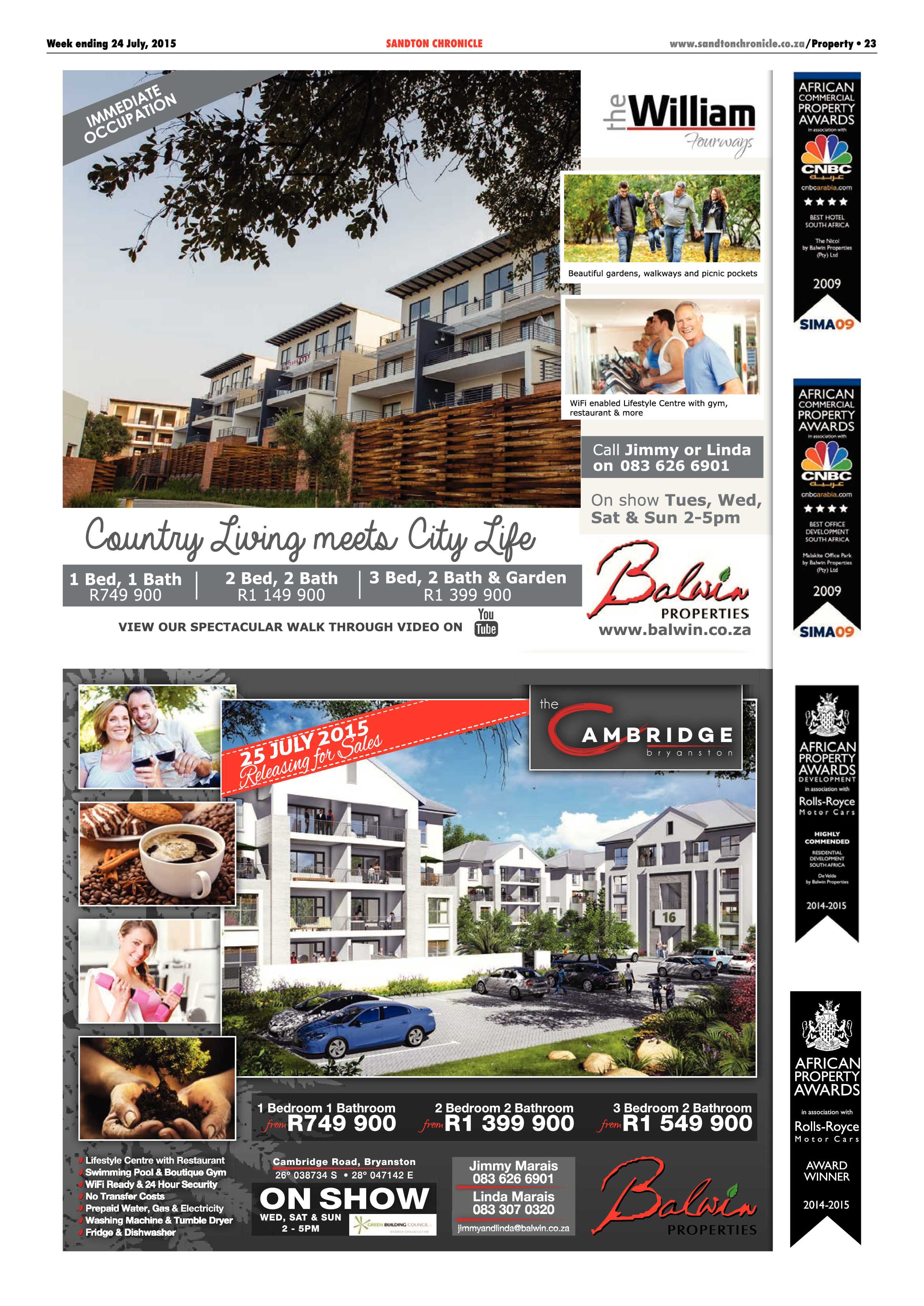 Sandton Chronicle 24 July 2015 page 43