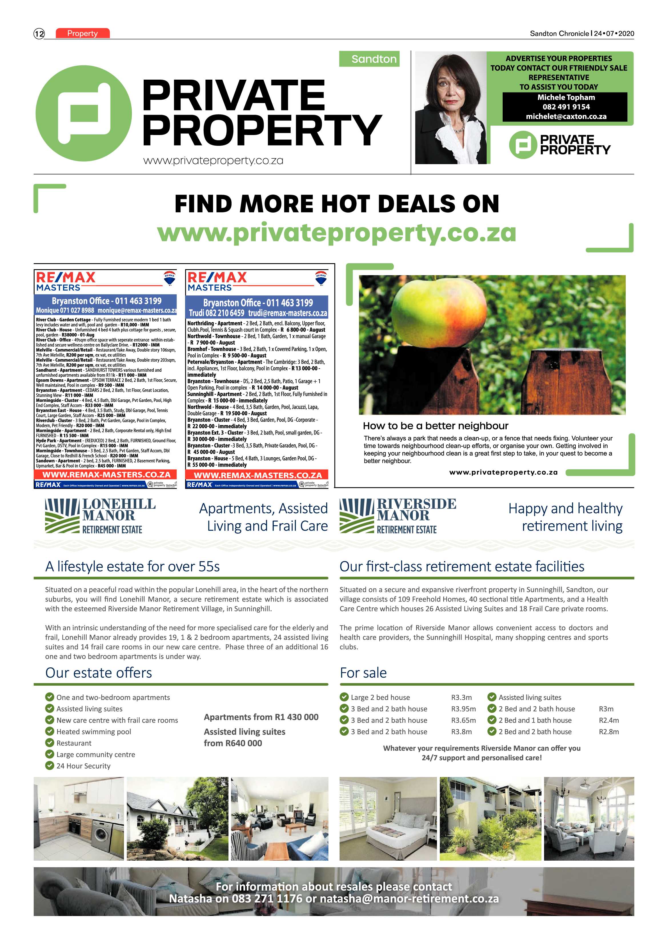 Sandton Chronicle 24 July 2020 page 12