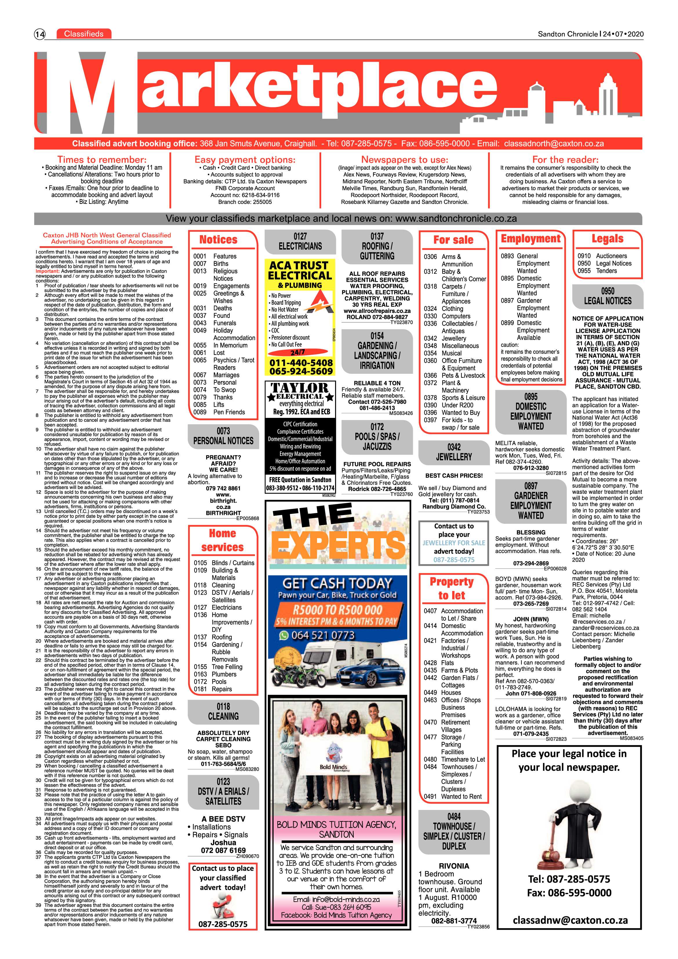 Sandton Chronicle 24 July 2020 page 14