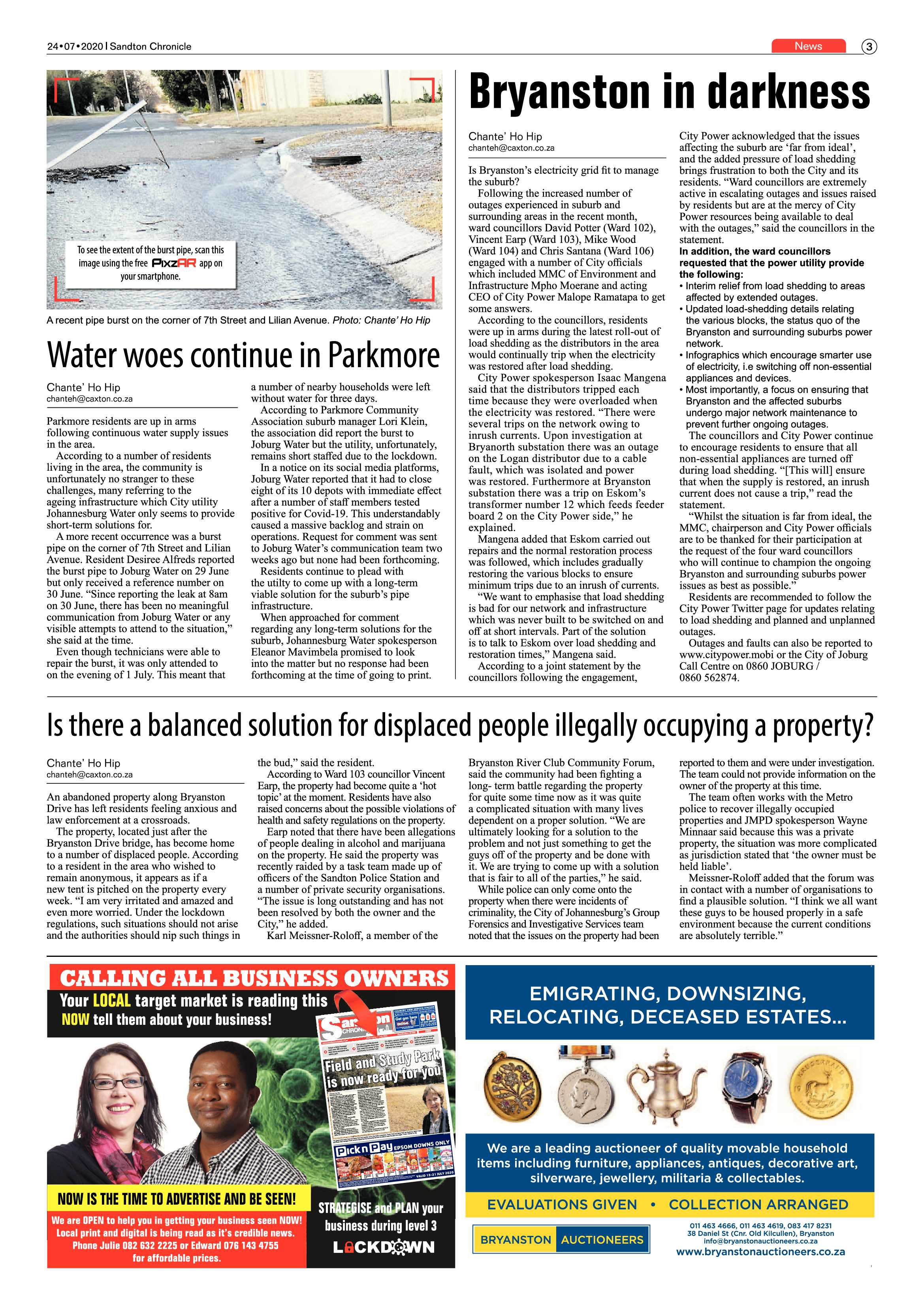 Sandton Chronicle 24 July 2020 page 3
