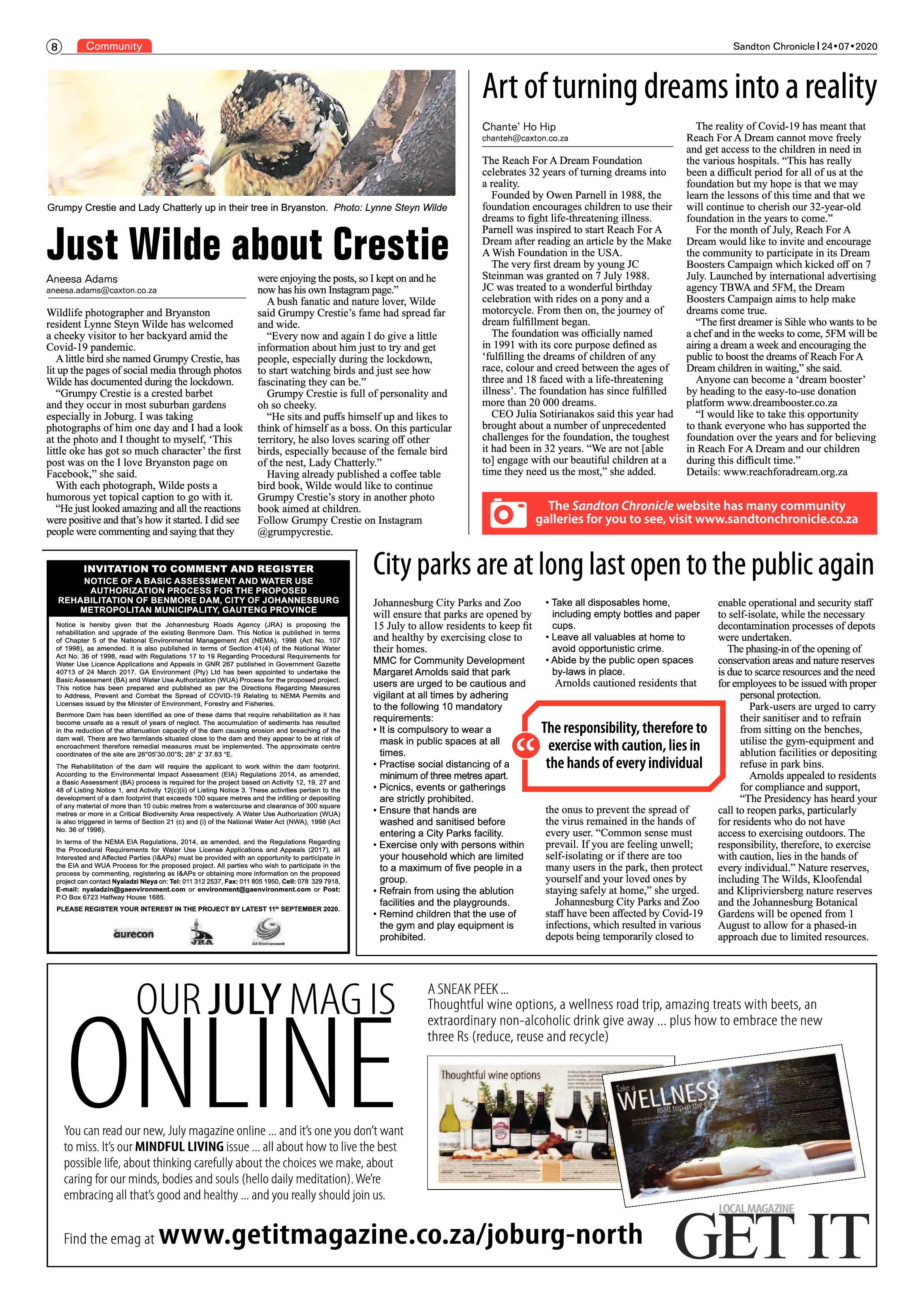 Sandton Chronicle 24 July 2020 page 8