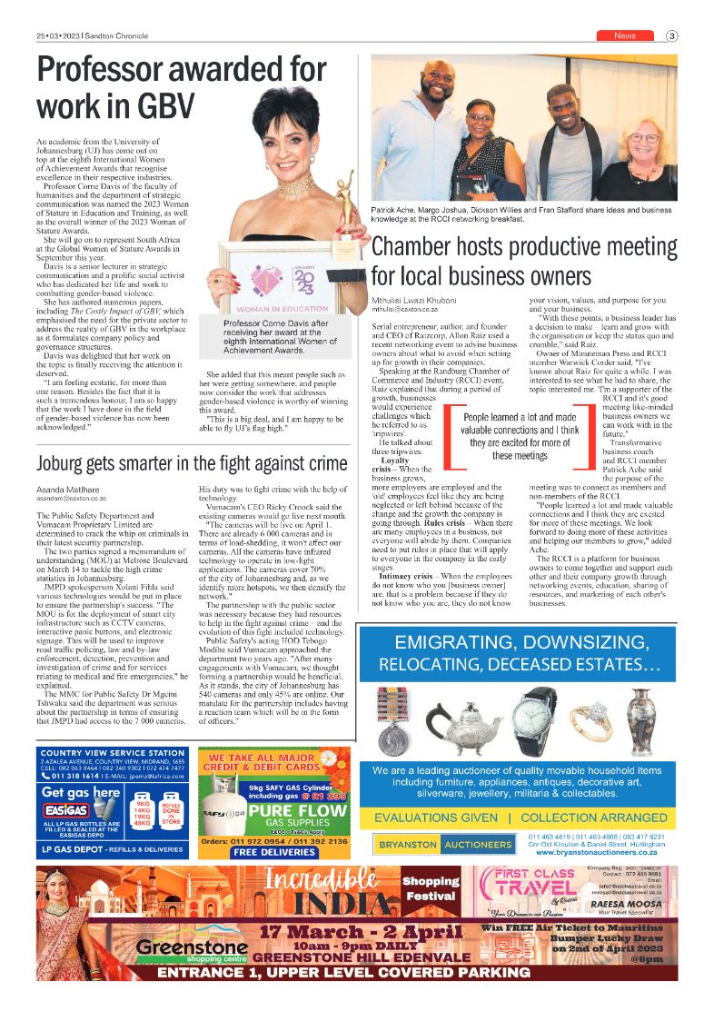 Sandton Chronicle 24 March 2023 page 3
