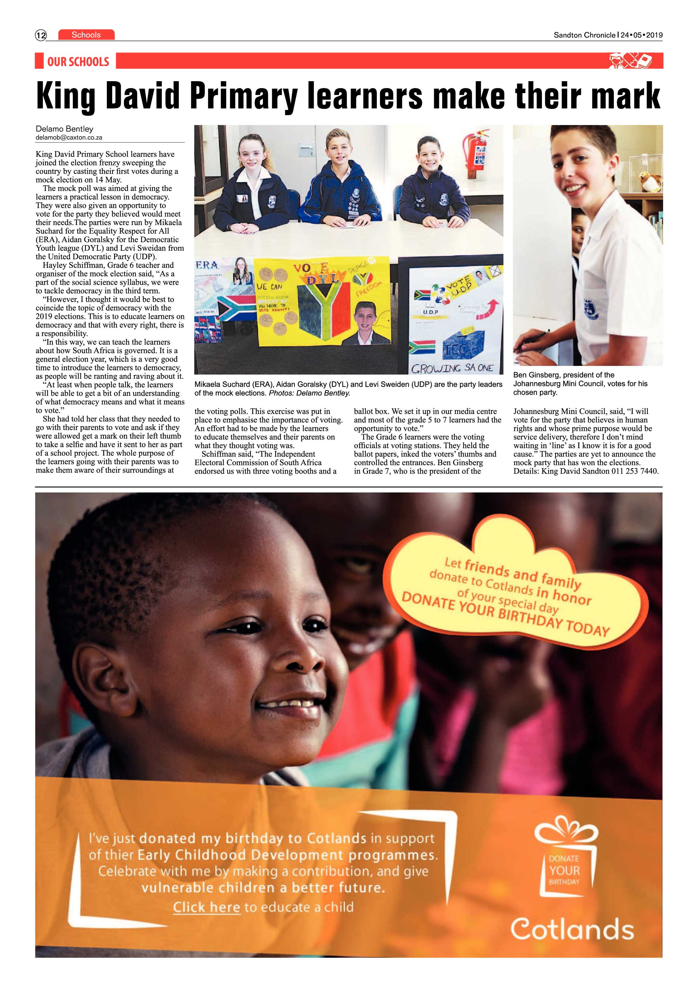 Sandton Chronicle 24 May, 2019 page 12