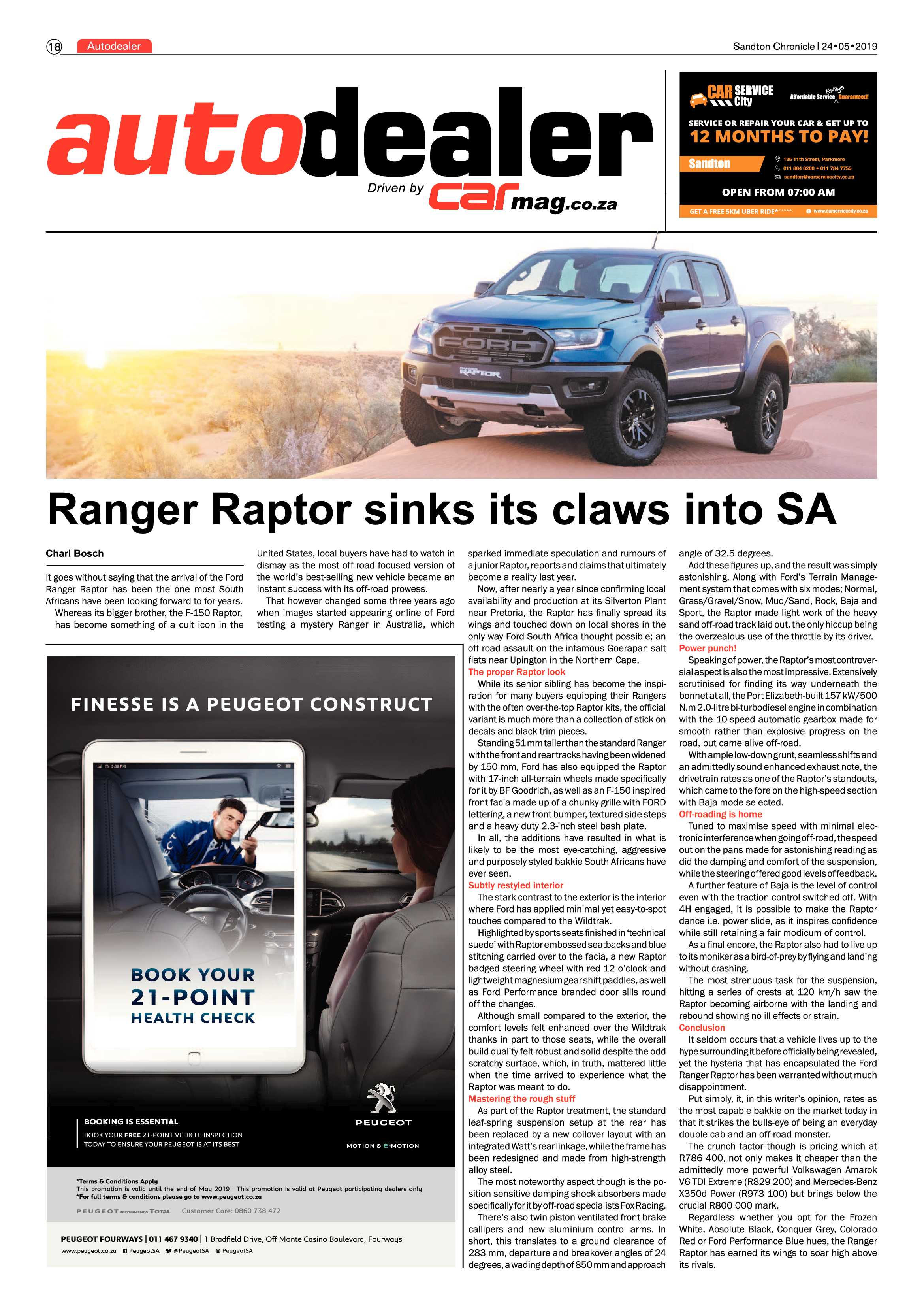 Sandton Chronicle 24 May, 2019 page 18