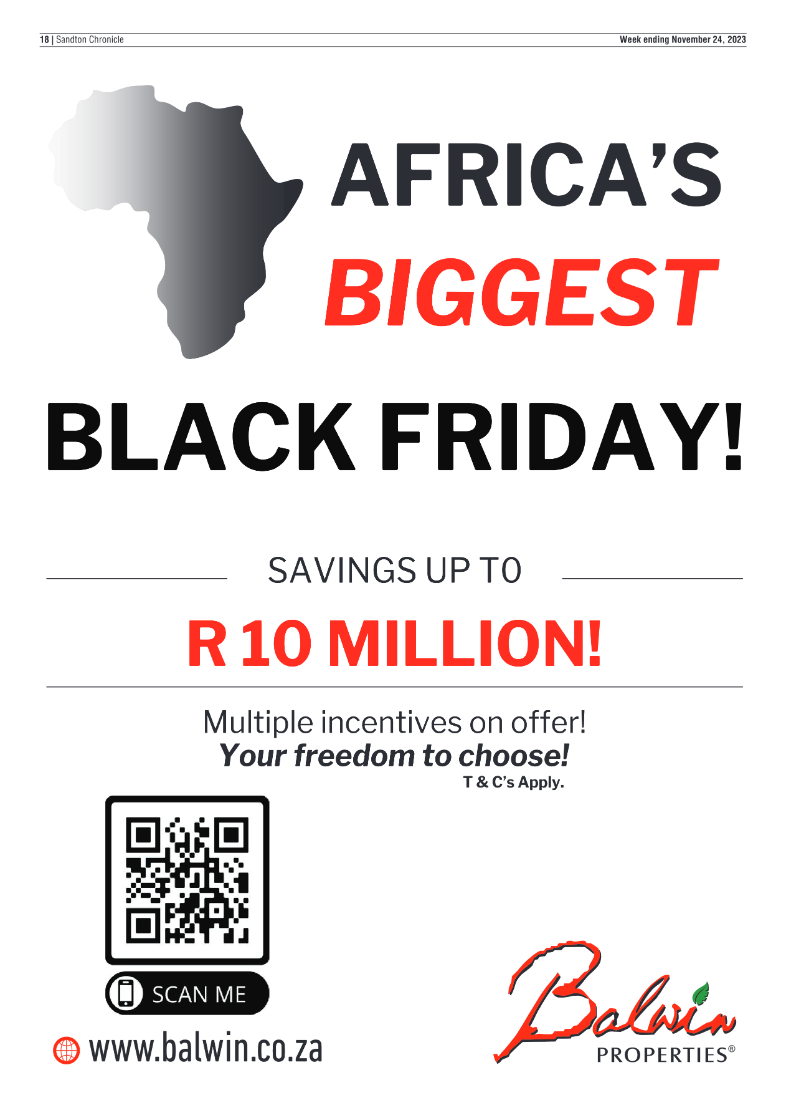 Sandton Chronicle 24 November 2023 page 18