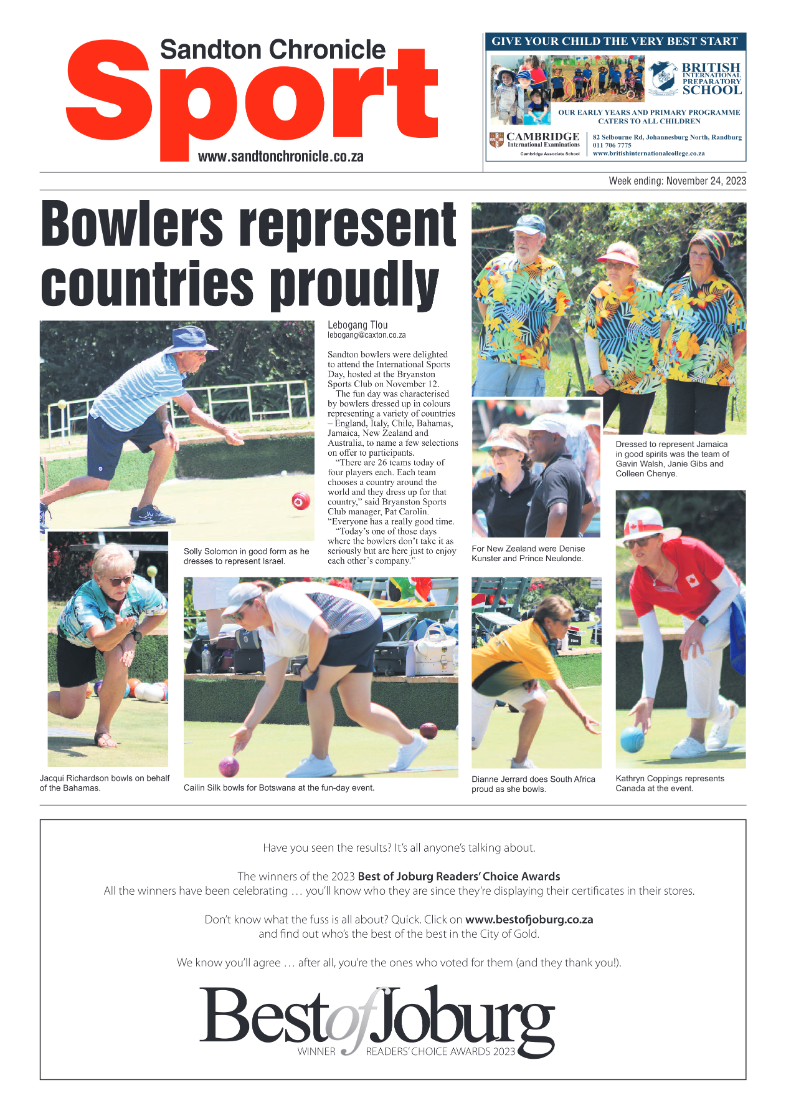 Sandton Chronicle 24 November 2023 page 20