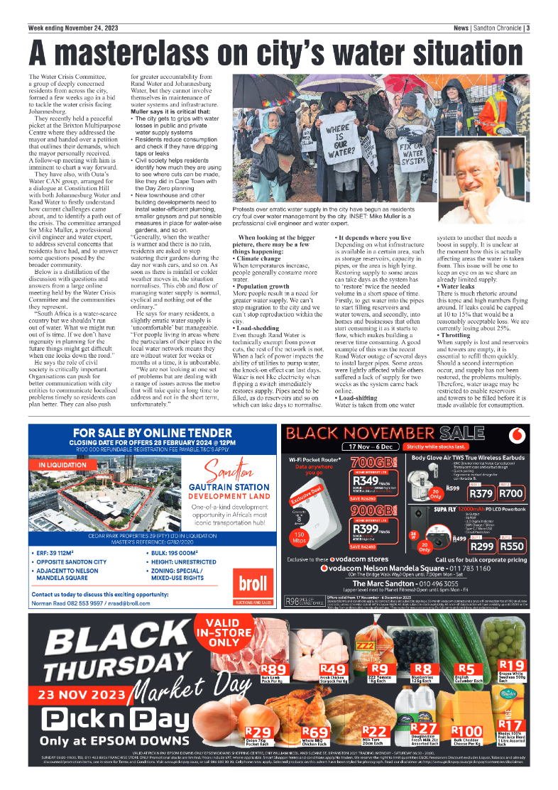 Sandton Chronicle 24 November 2023 page 3