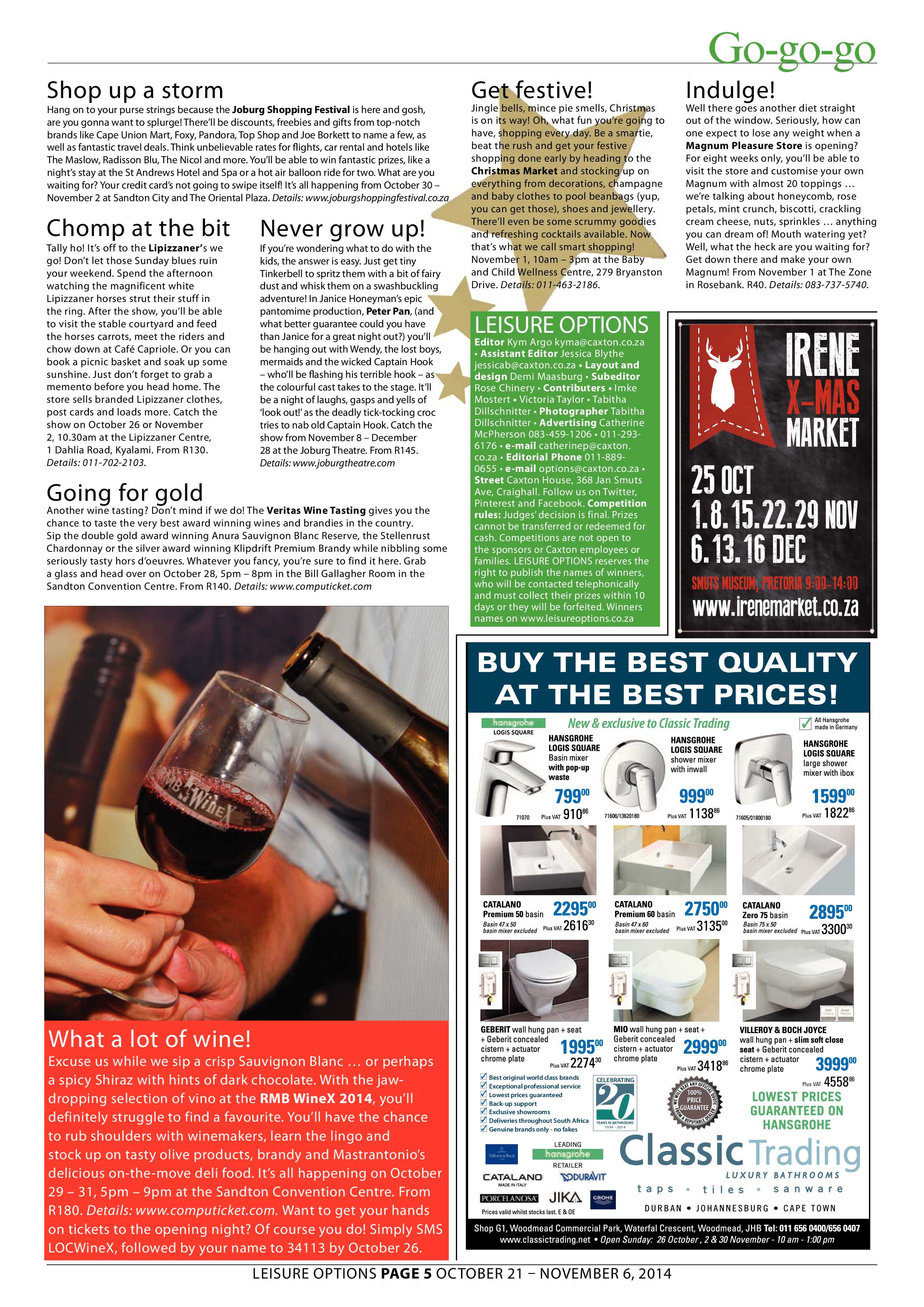 Sandton Chronicle 24 October 2014 page 19