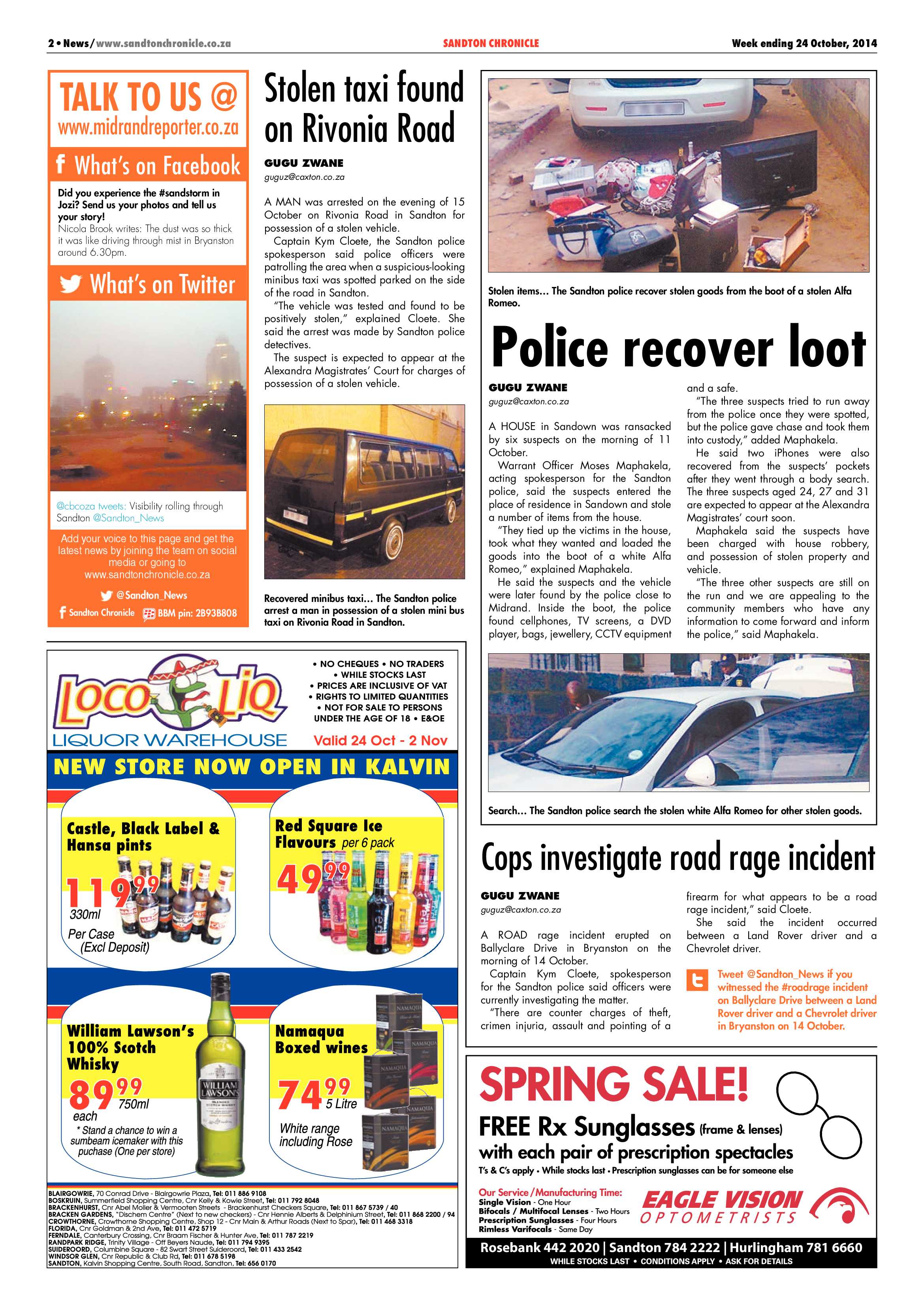 Sandton Chronicle 24 October 2014 page 2