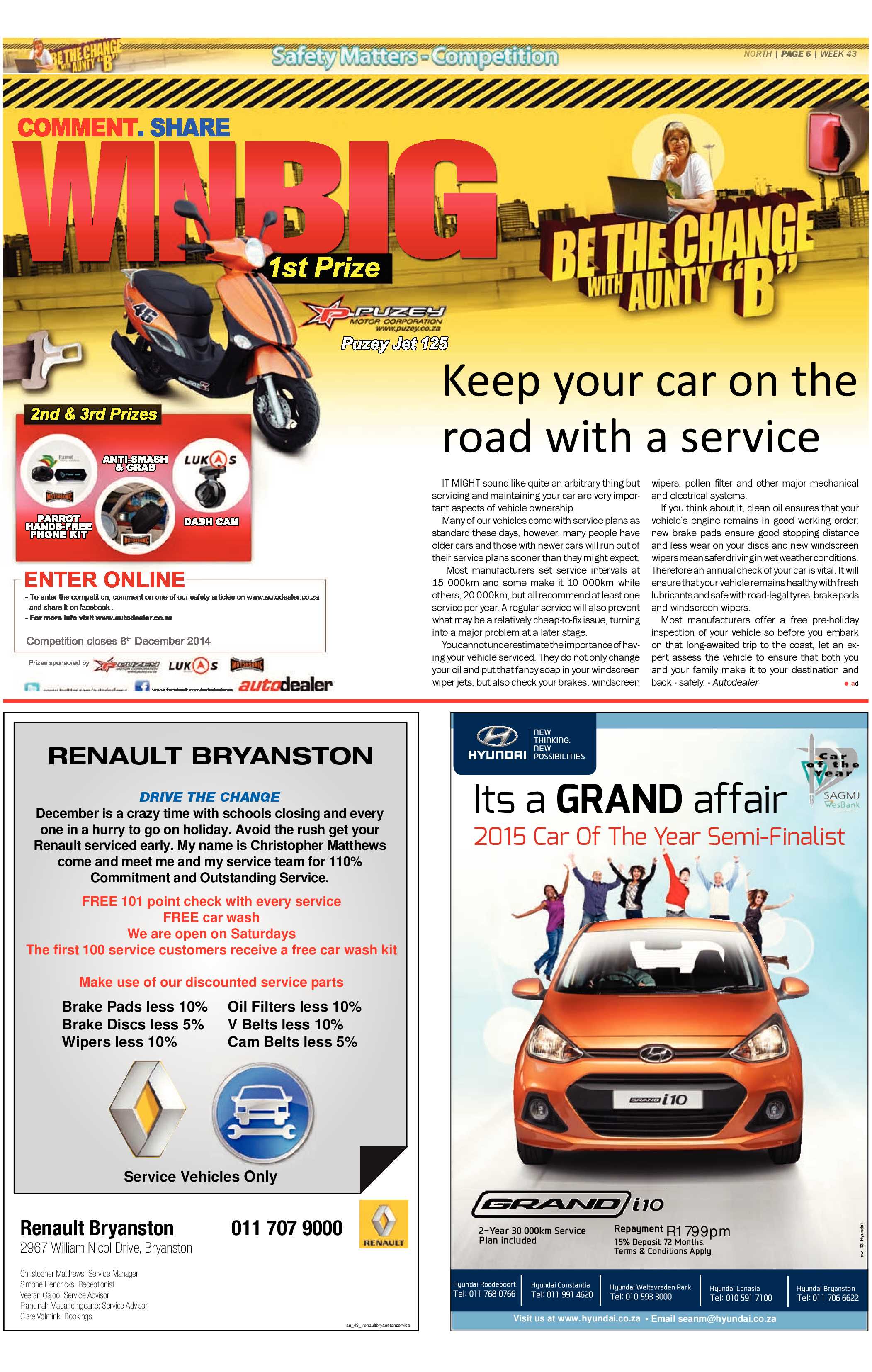 Sandton Chronicle 24 October 2014 page 26