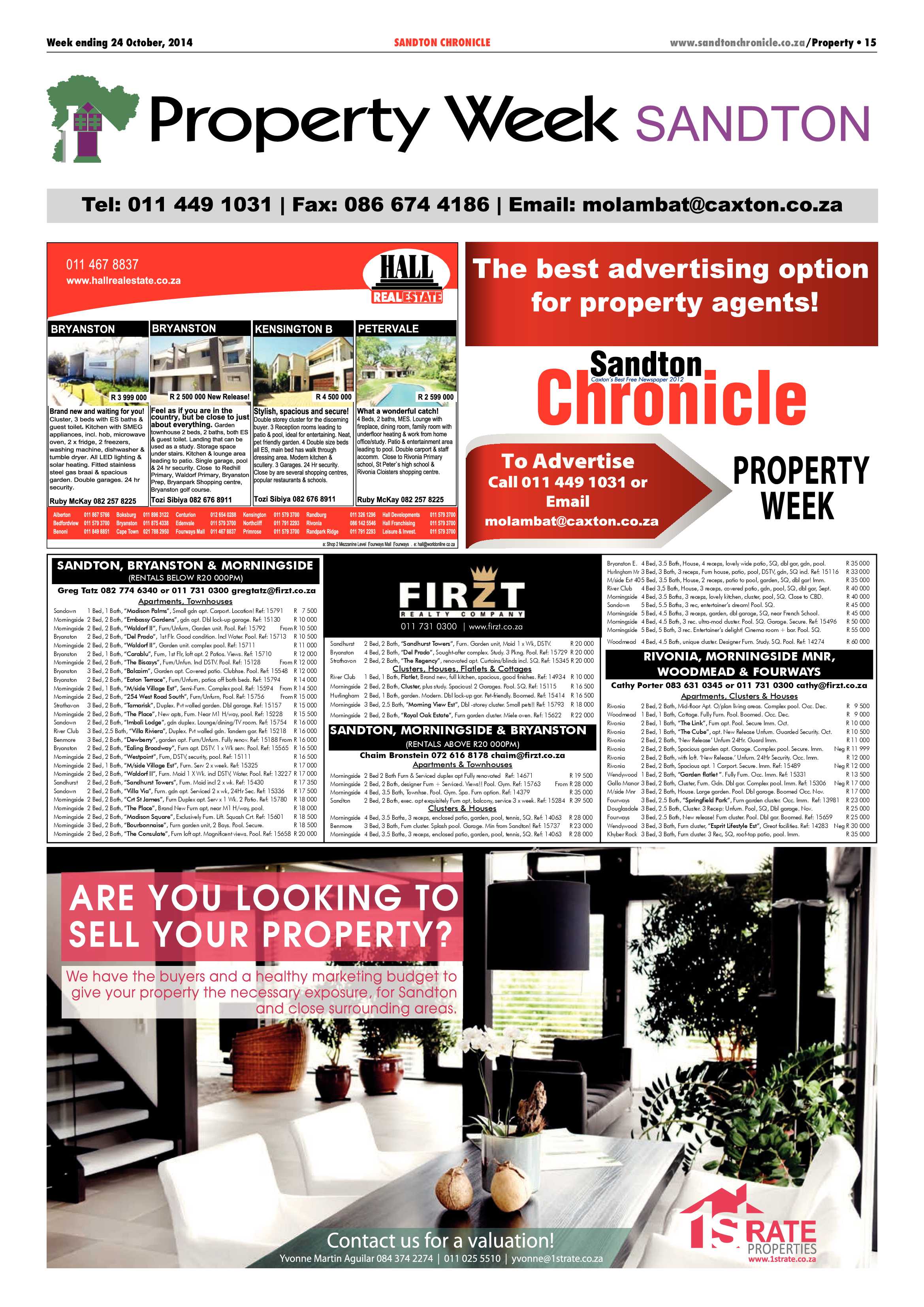Sandton Chronicle 24 October 2014 page 43