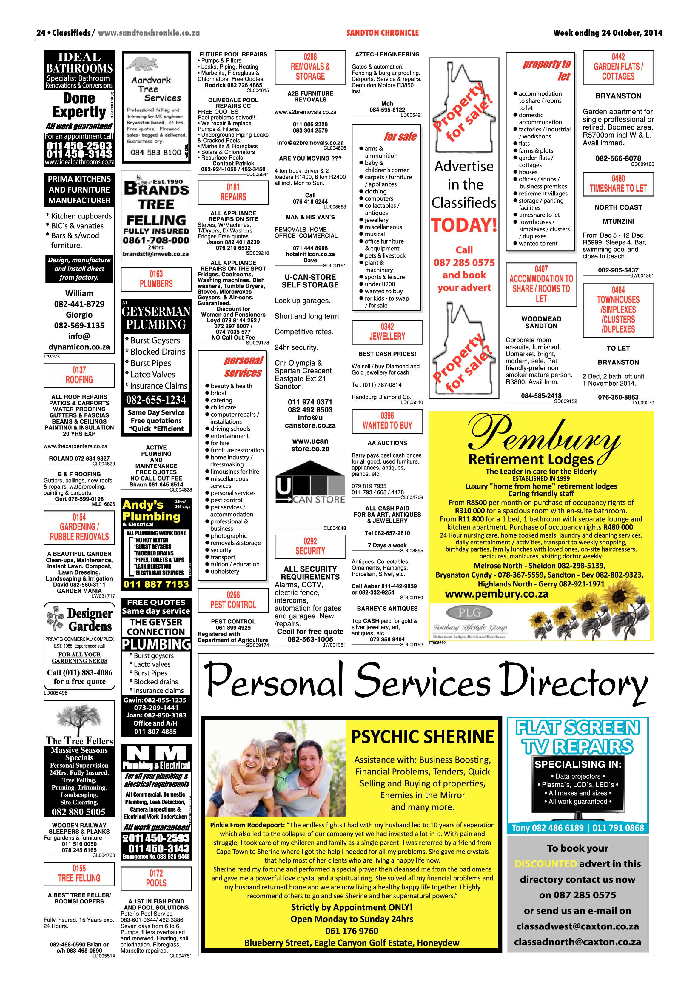 Sandton Chronicle 24 October 2014 page 52