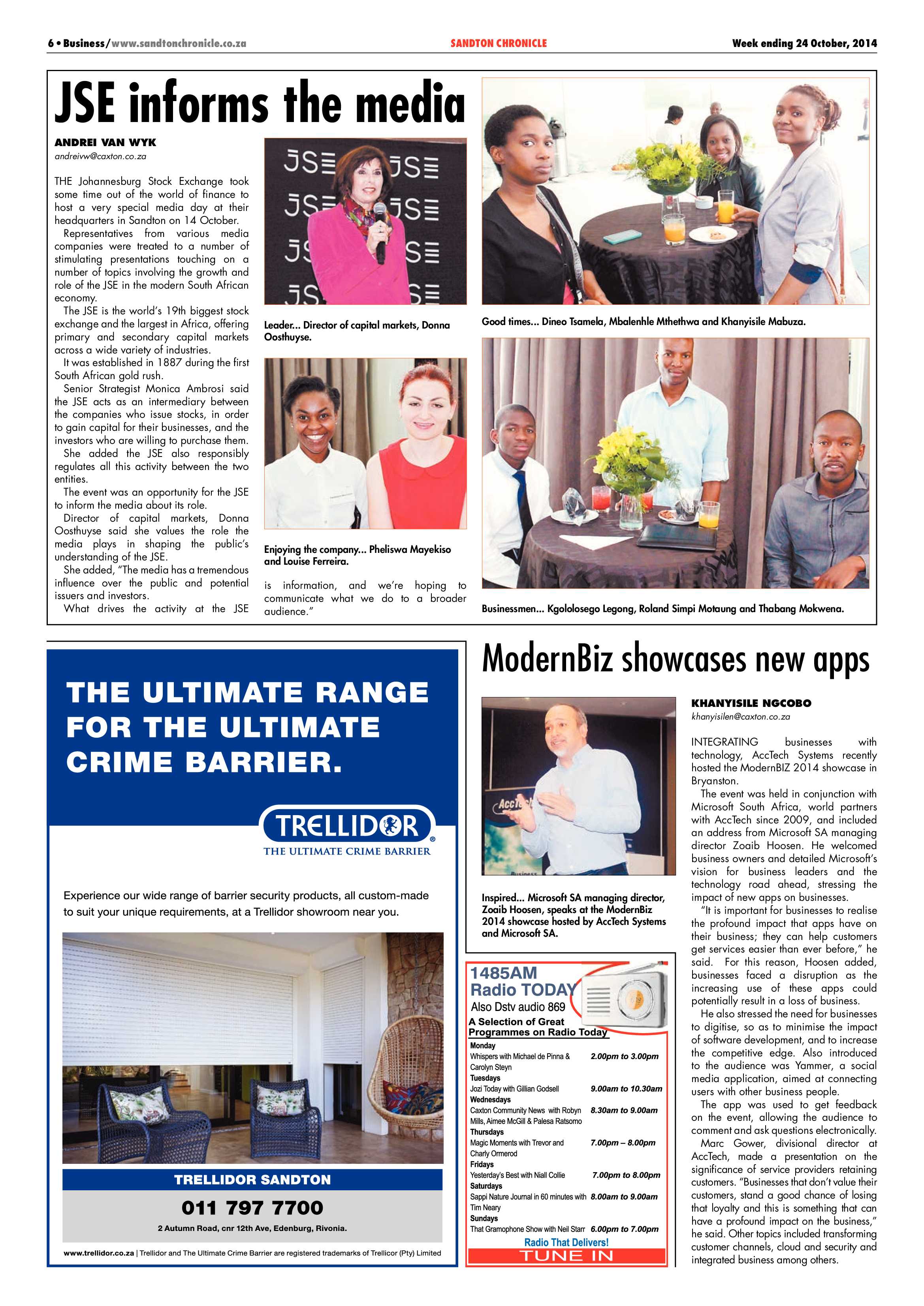 Sandton Chronicle 24 October 2014 page 6